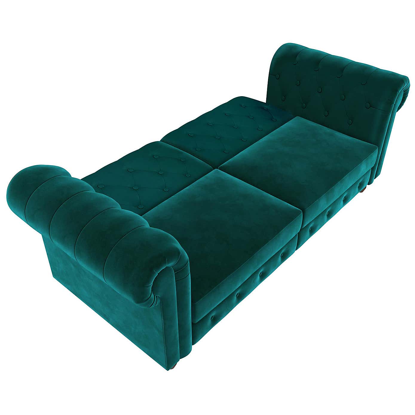 Felix Velvet Chesterfield Double Sofa Bed