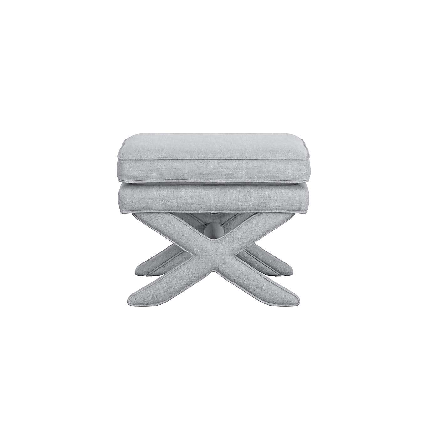 Rhode Linen Blend Footstool