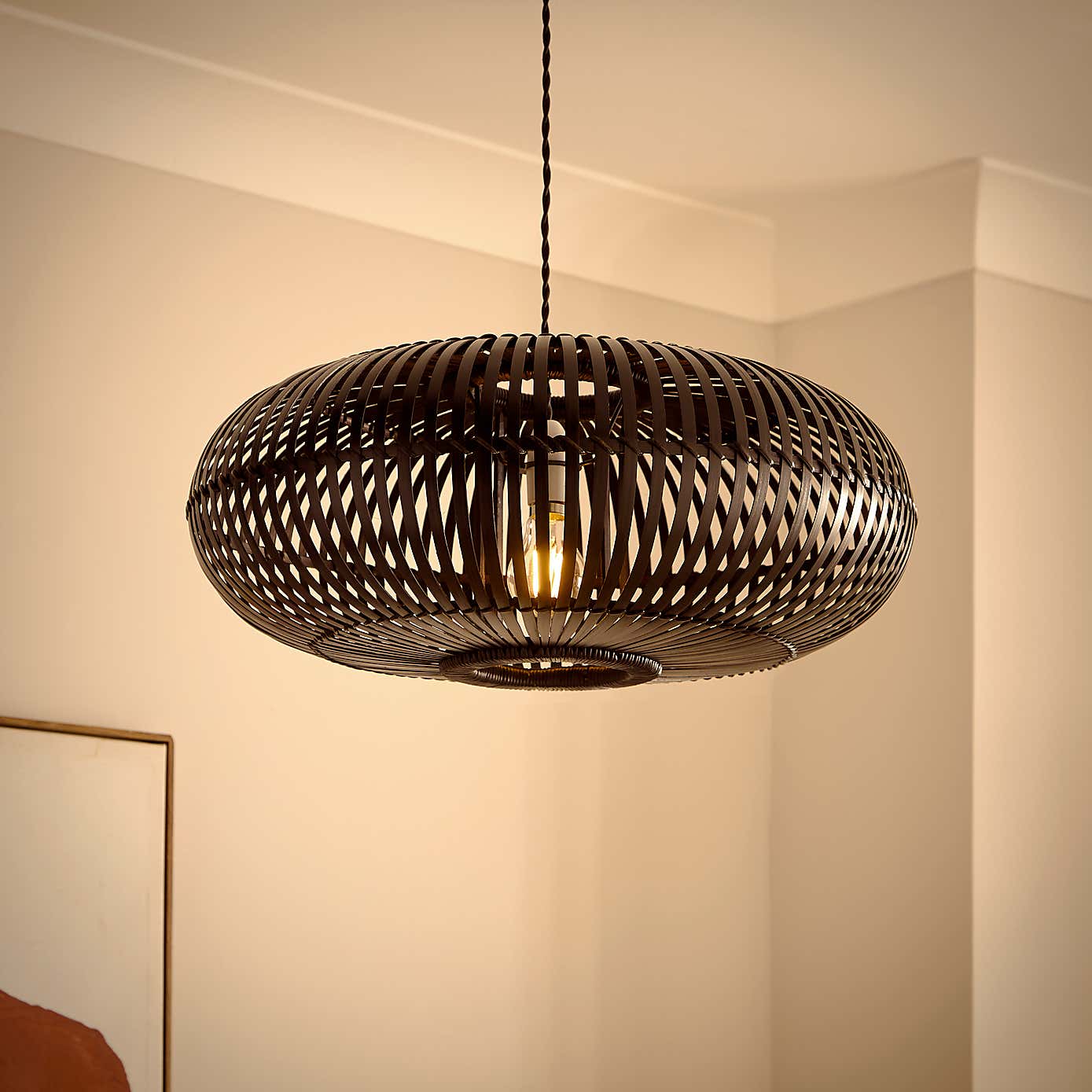 Abrielle Bamboo Easy Fit Pendant Shade