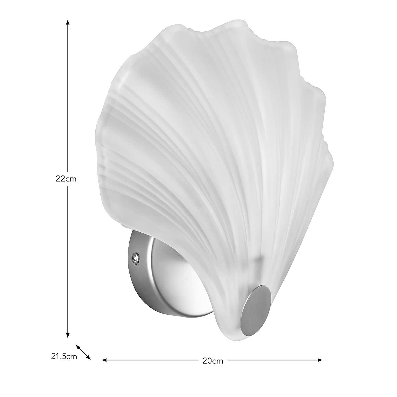 Shell Coastal Bathroom Wall Light