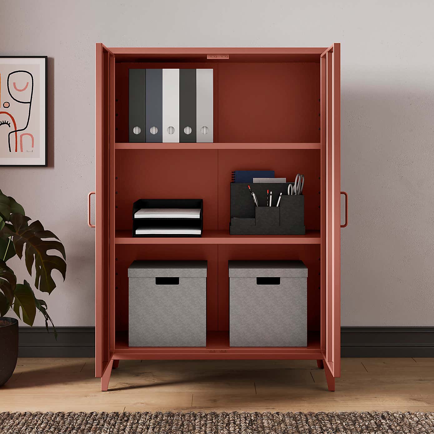 Helga Metal Tall Sideboard