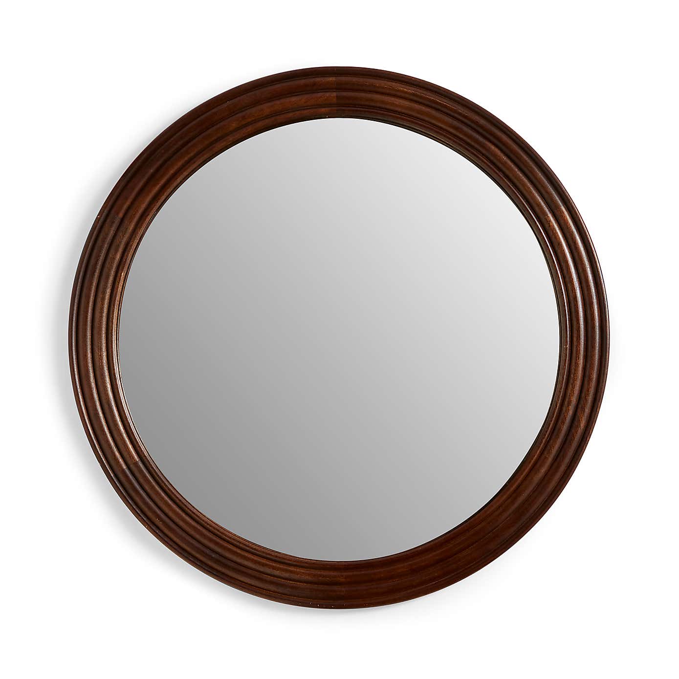 Heart and Soul Round Ribbed Wall Mirror