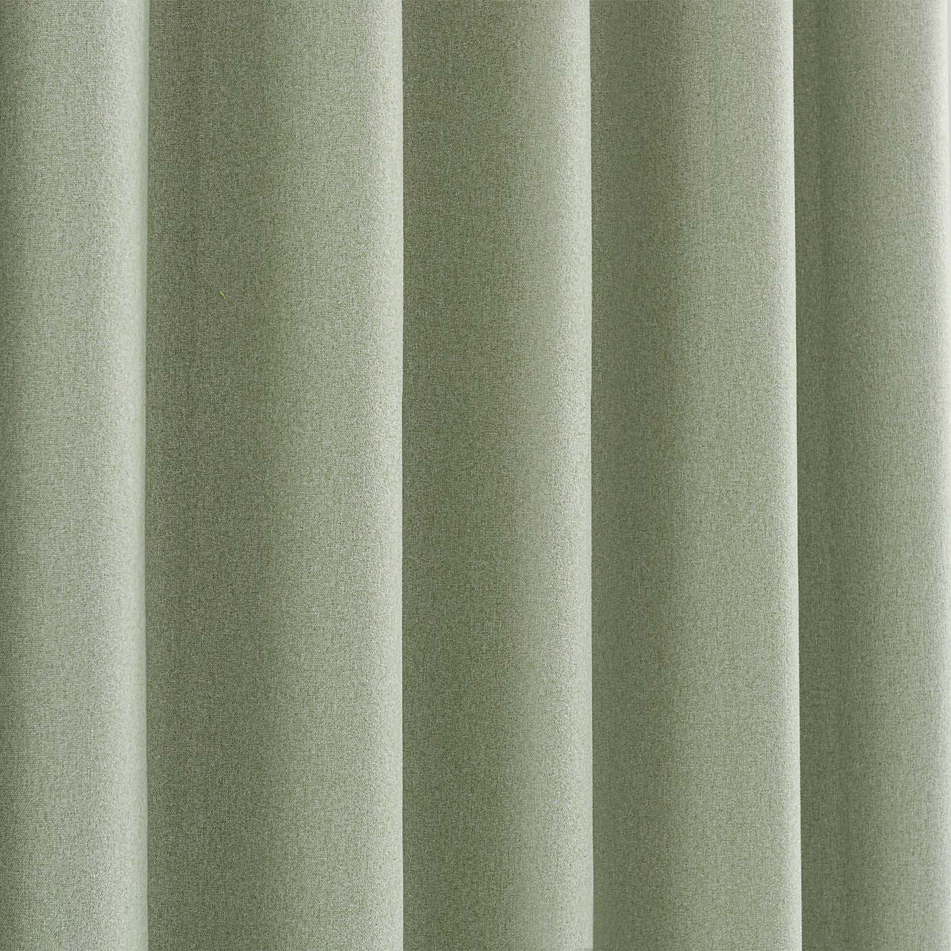 Luna Brushed Blackout Eyelet Door Curtain