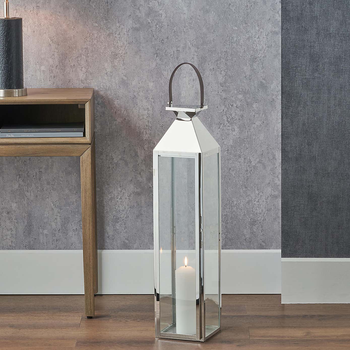 Metal & Glass Lantern