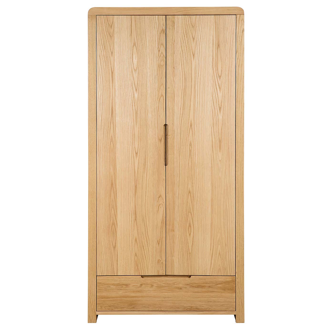 Curve 2 Door 1 Drawer Wardrobe