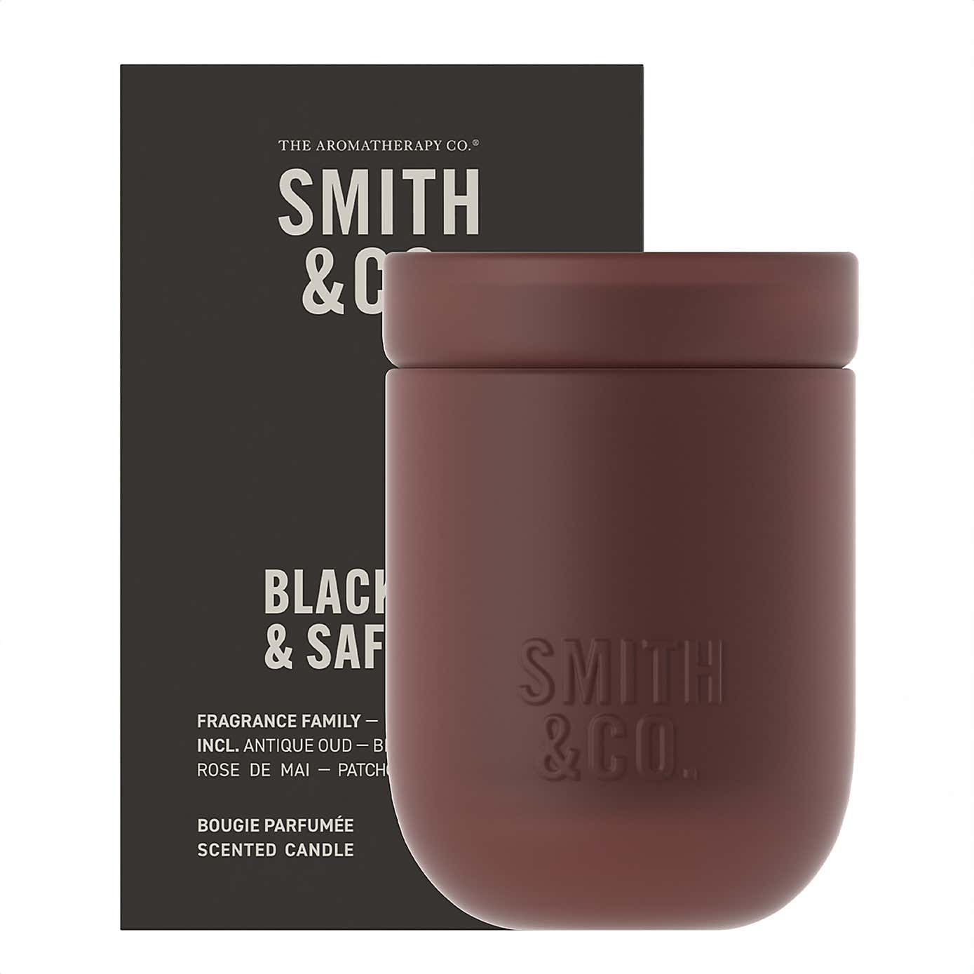 Smith & Co Black Oud & Saffron Candle