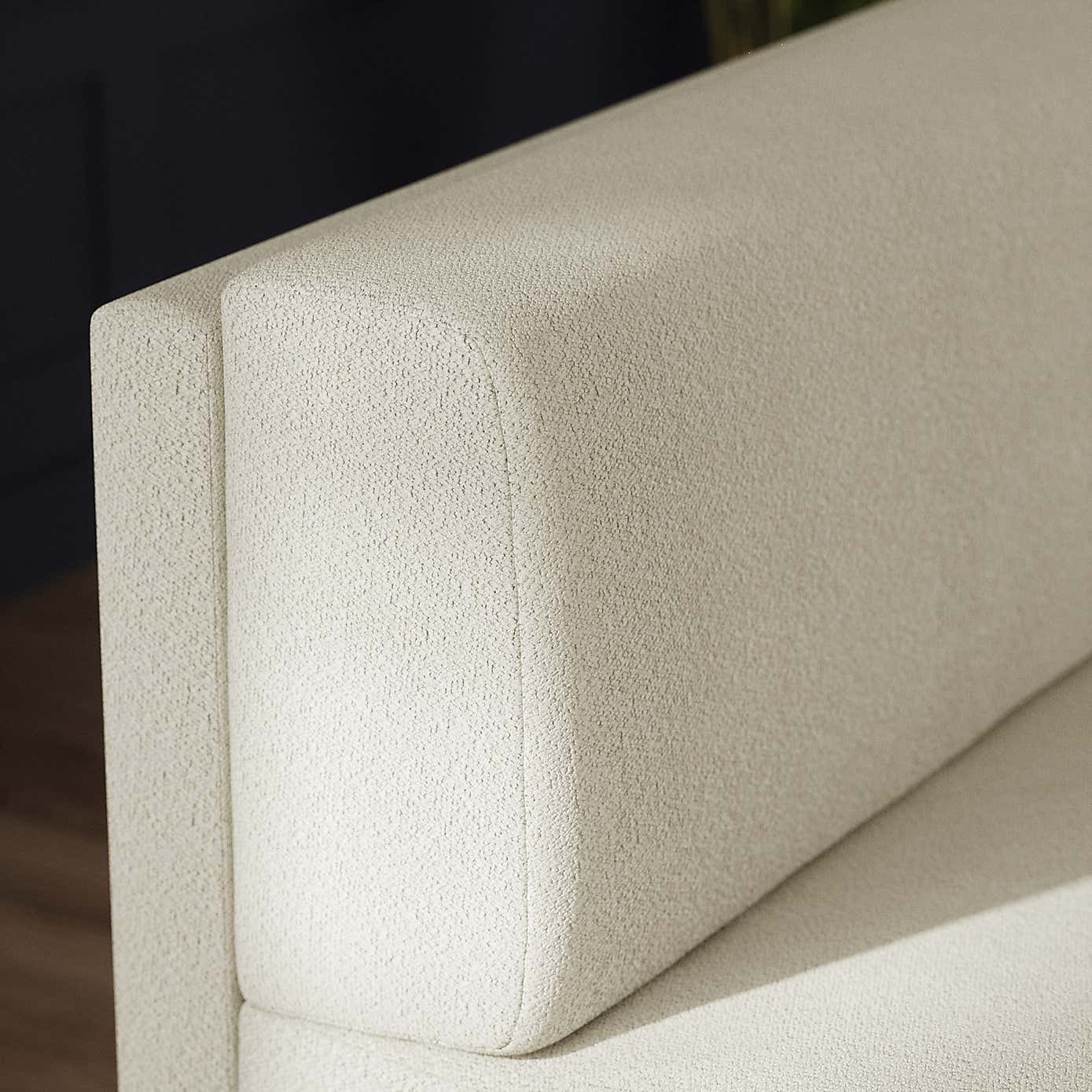 Mae Corner Dining Bench, Boucle