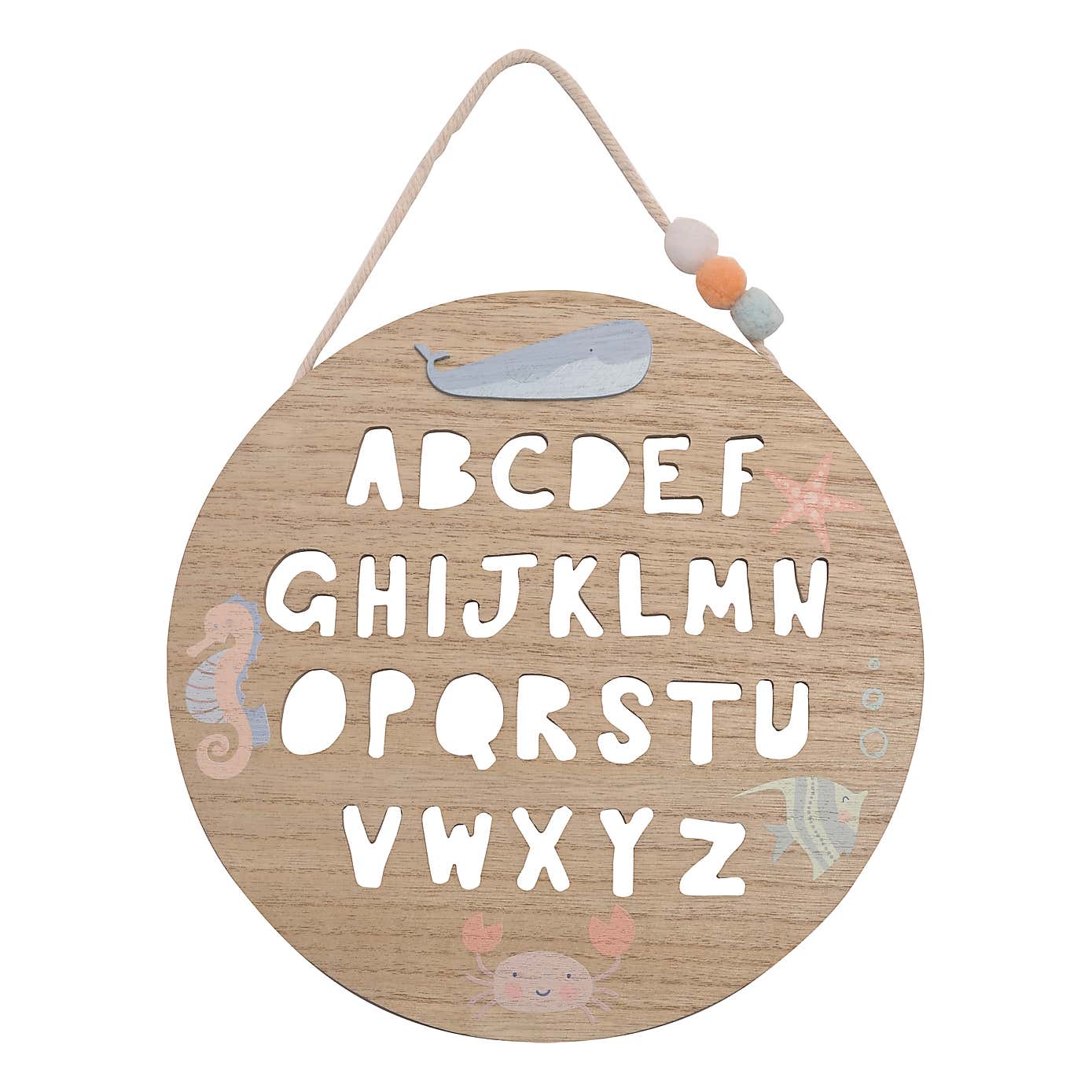 Petit Cheri Alphabet Hanging Plaque