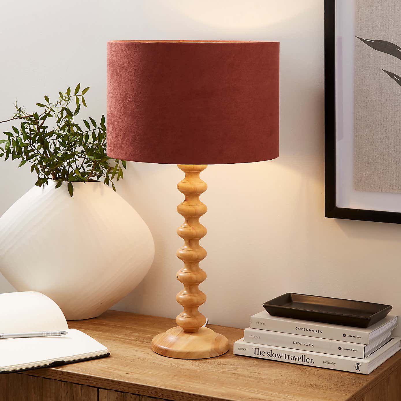 Iona Suede Drum Lamp Shade