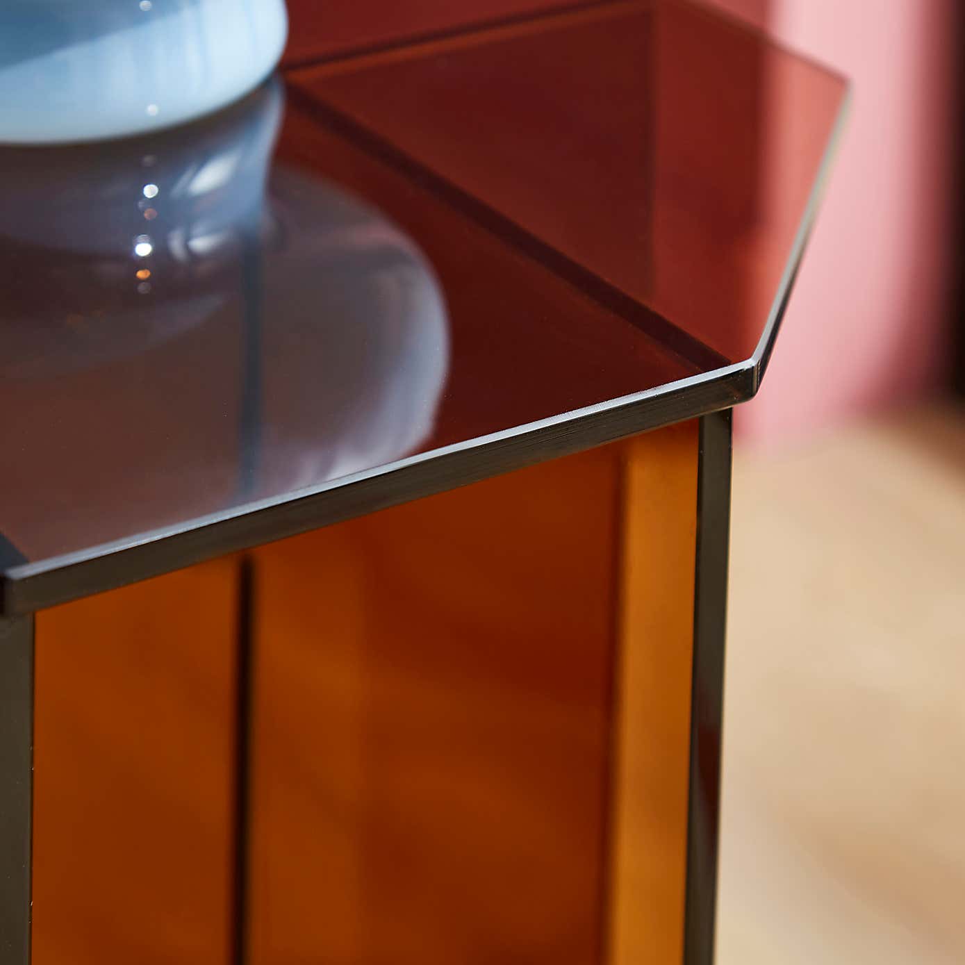 Elements Bowden Glass Side Table