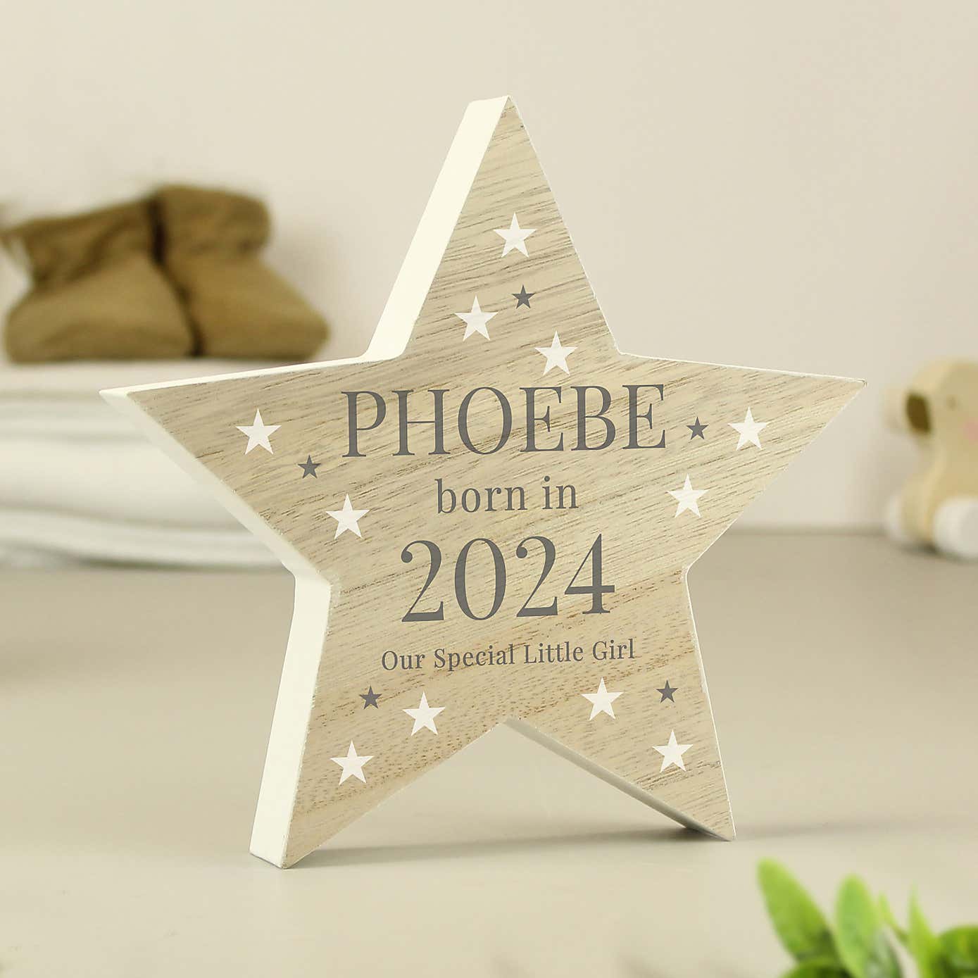 Personalised Born In Star Ornament