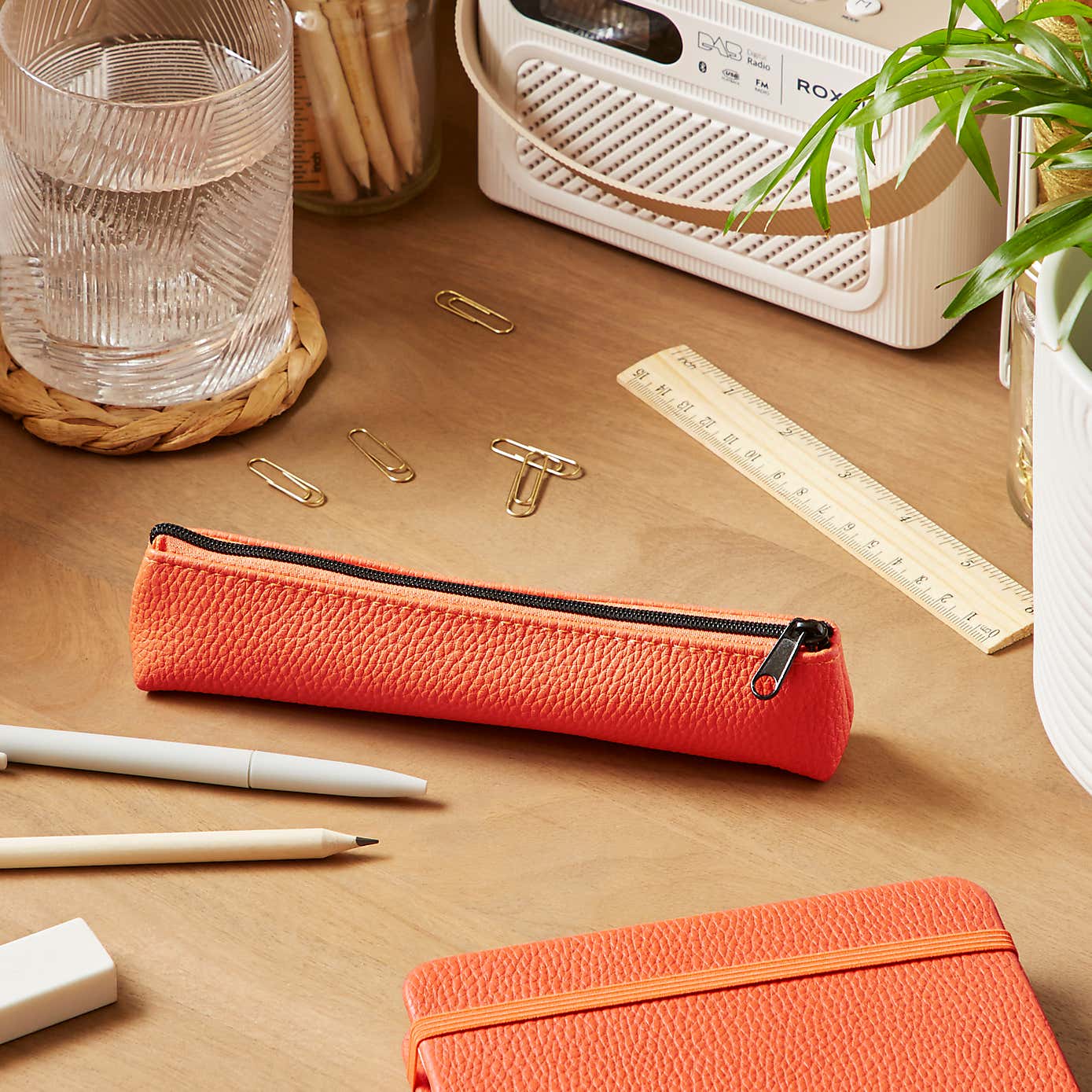 Waters Noble Premium Faux Leather Pencil Case