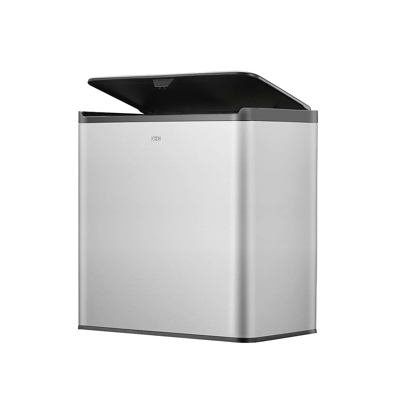 EKO Essential 20/20L Stainless Steel Touch Recycling Bin