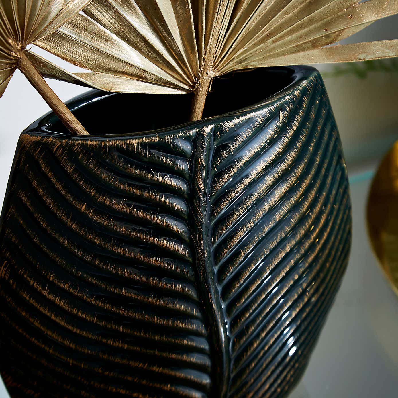 Palm Leaf Vase, 40cm