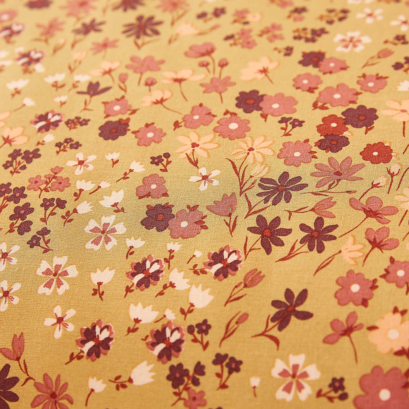 Novie Floral Polycotton Duvet Cover & Pillowcase Set