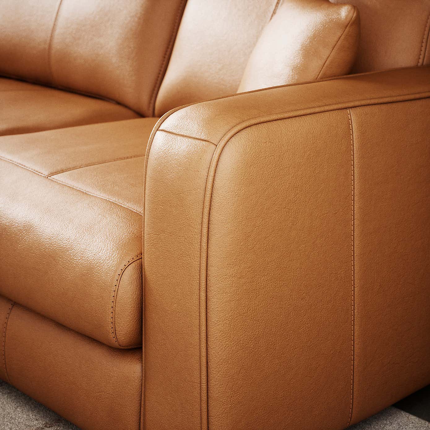 Carson Vintage Leather Large Corner Chaise Sofa