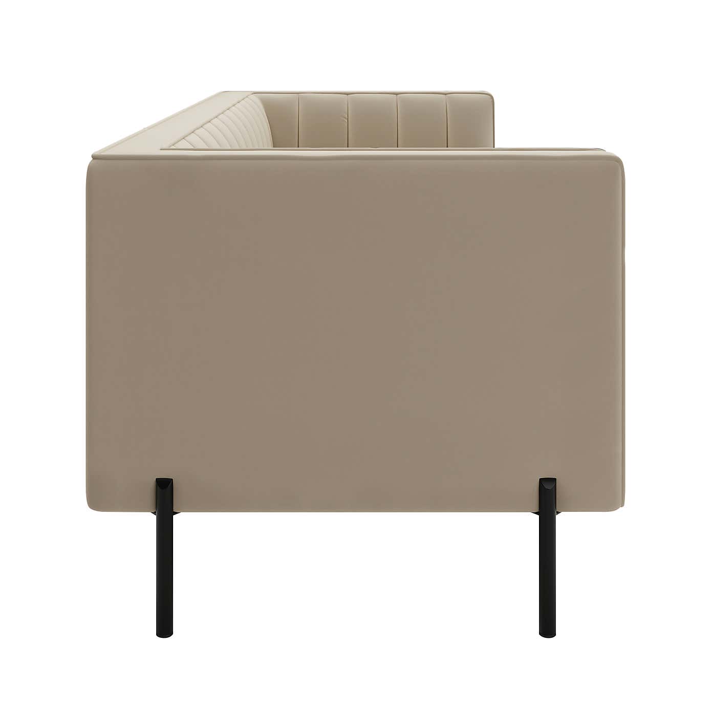 Bellamy Velvet 3 Seater Sofa - Grey