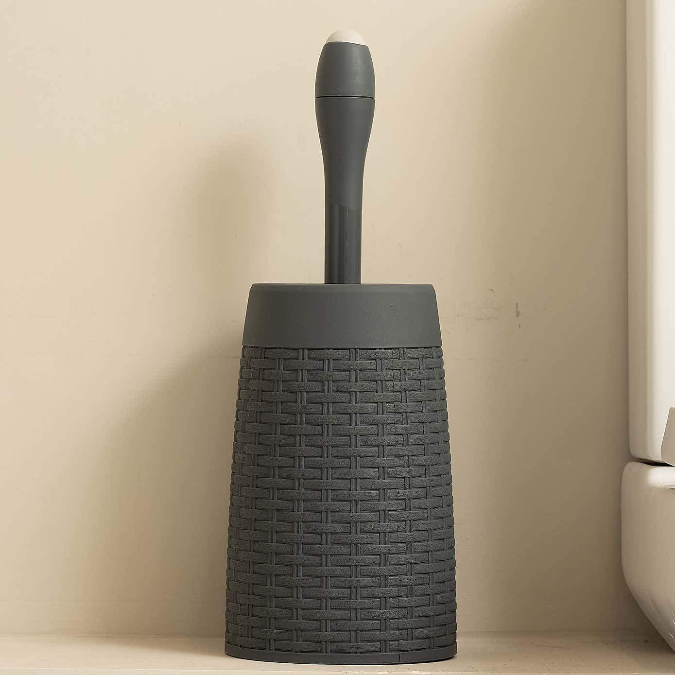 Addis Calico Rattan Charcoal Toilet Brush
