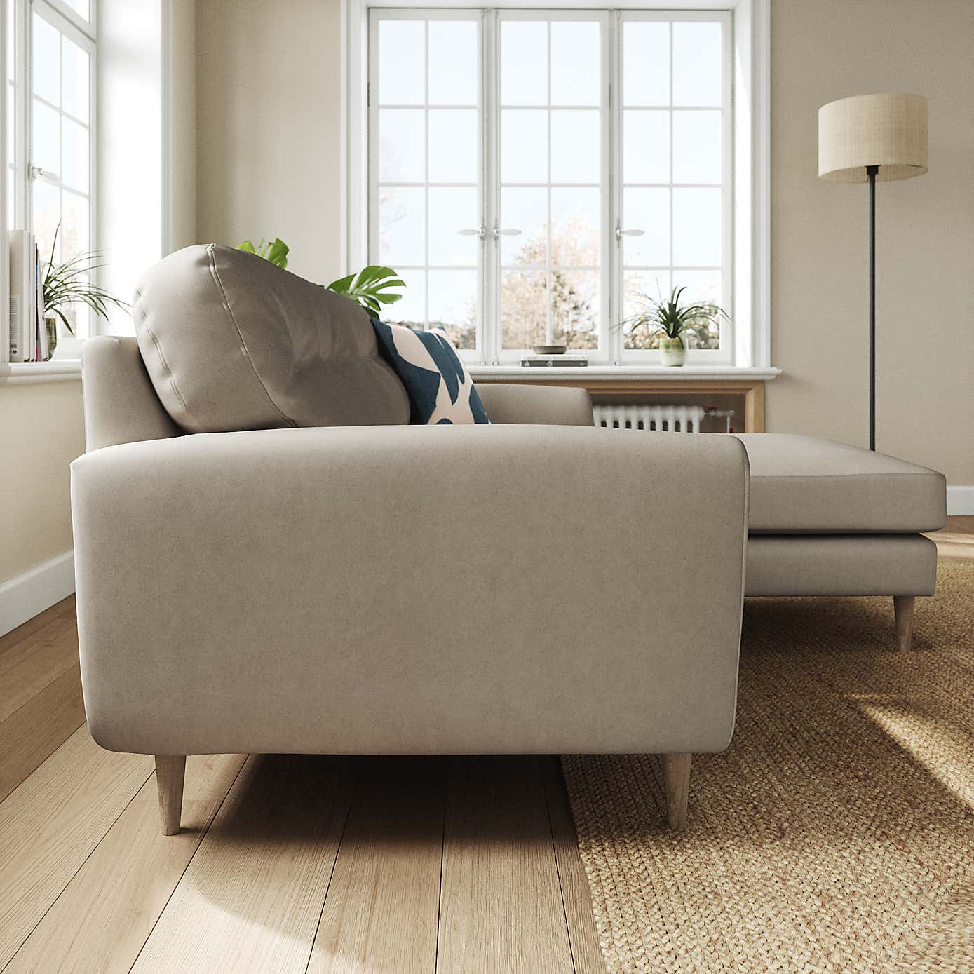 Sven Opulent Velvet Corner Chaise Sofa