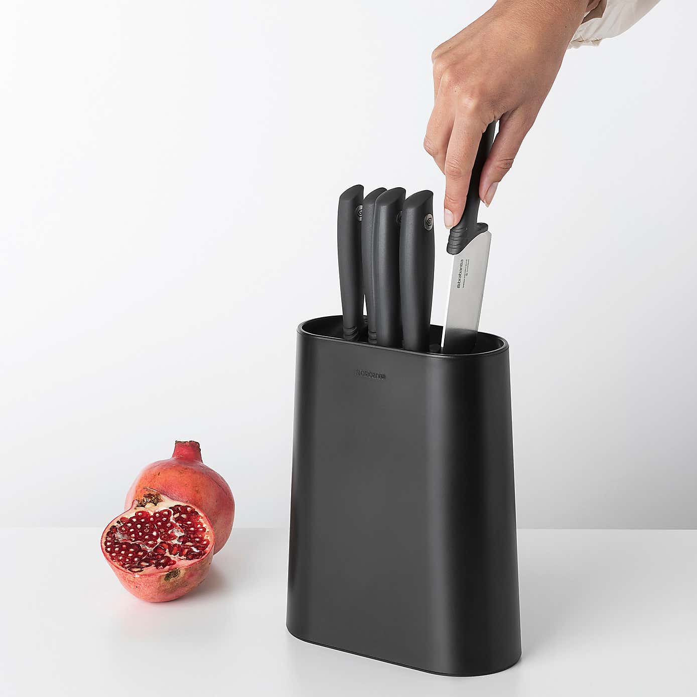 Brabantia Tasty+ Grey Knife Block Set