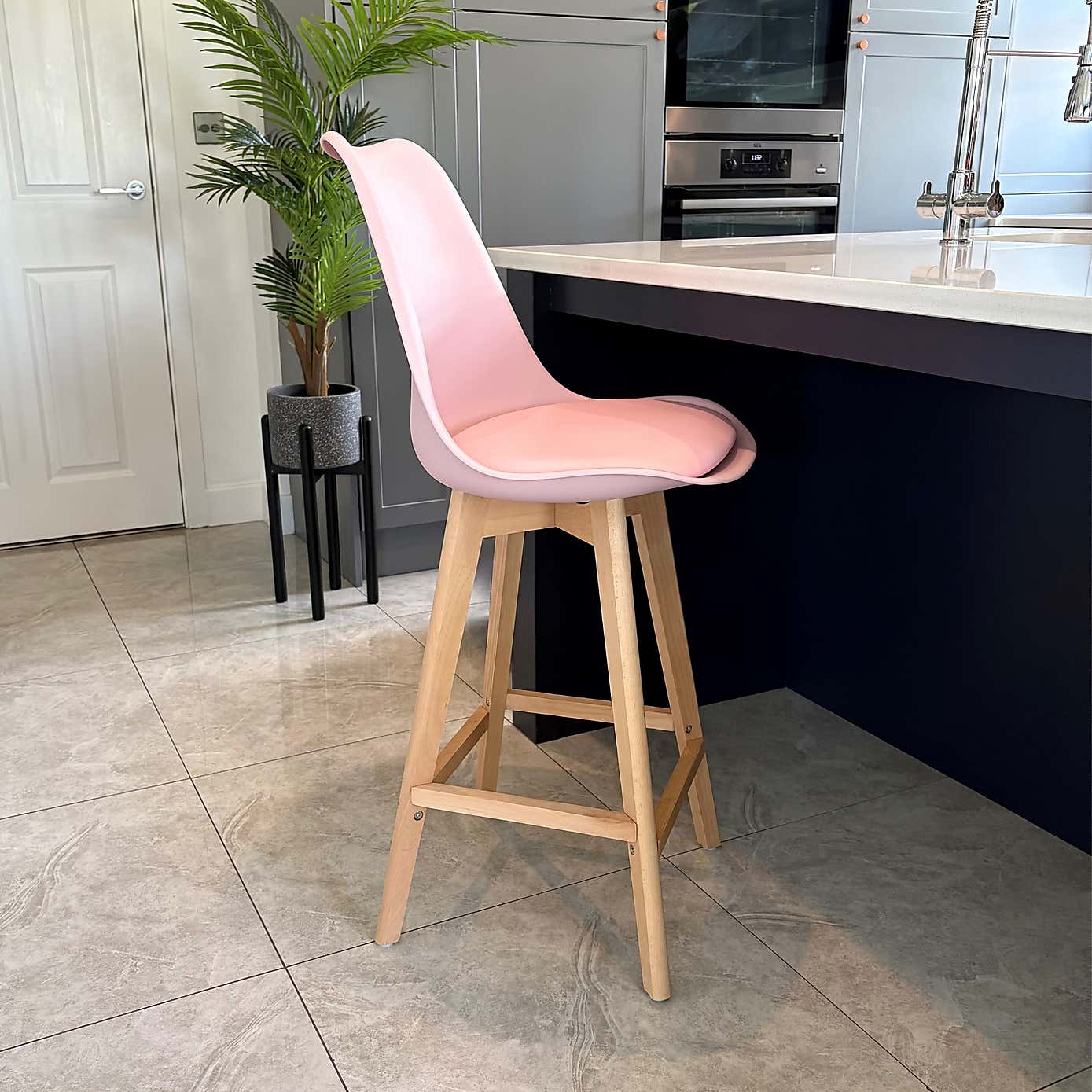 Fusion Living Soho Plastic Bar Stool