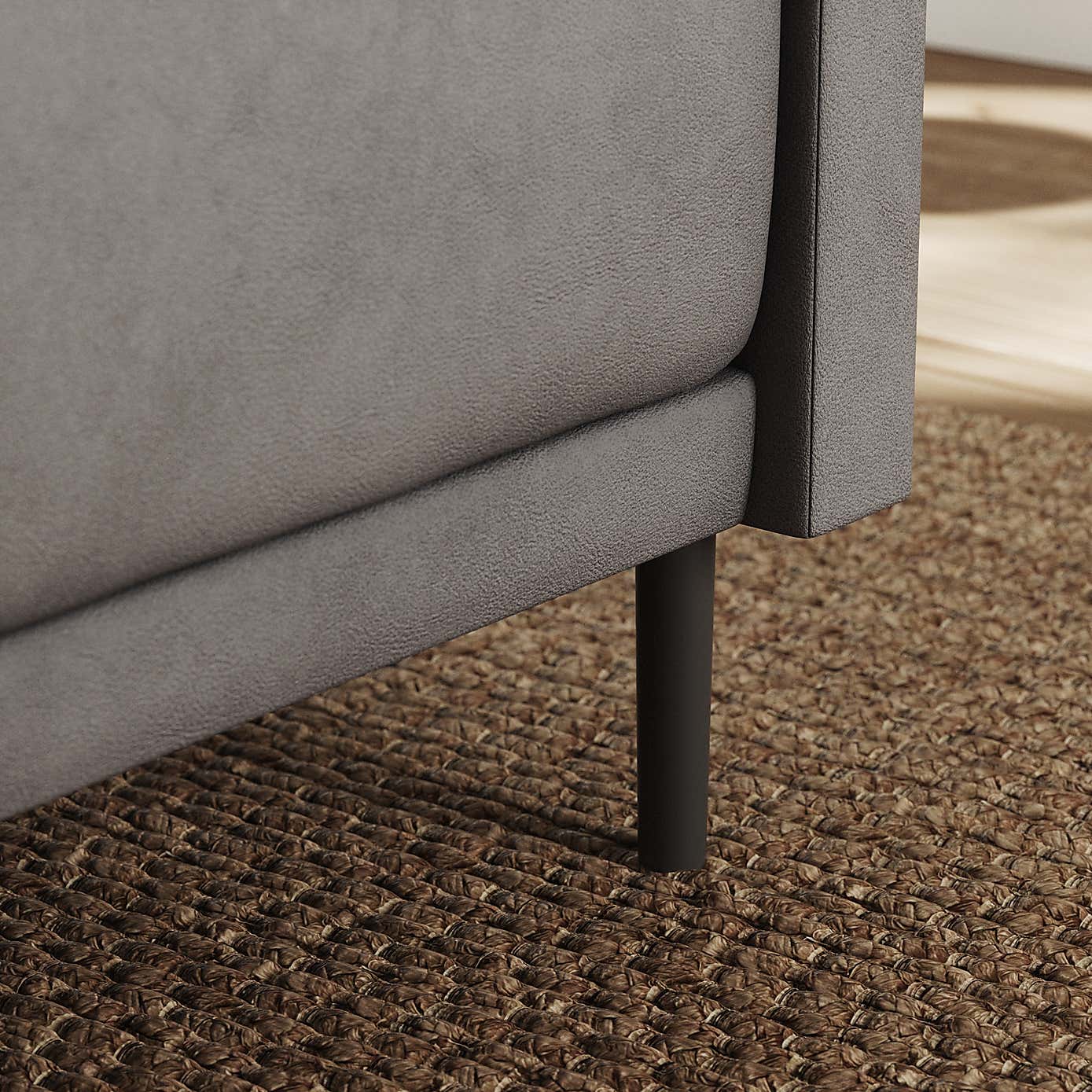 Mae Corner Dining Bench, Faux Leather