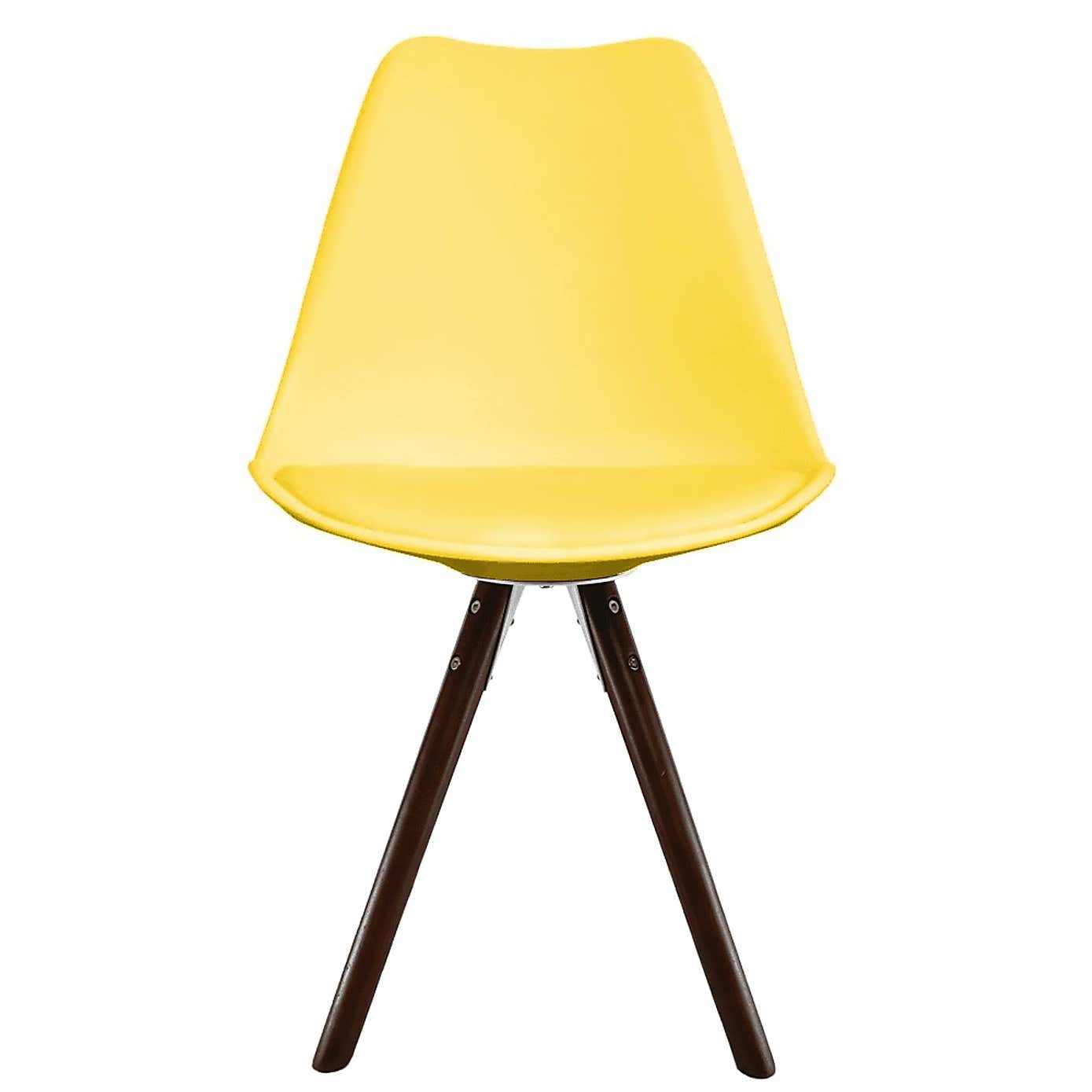 Fusion Living Soho Plastic Dining Chair with Pyramid Legs
