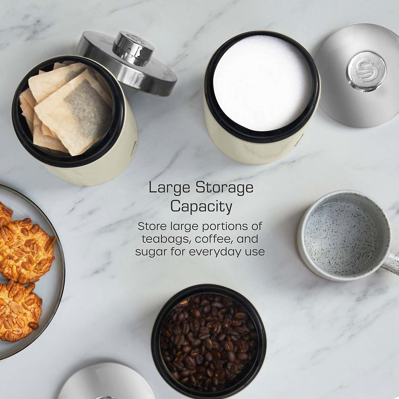 Swan Townhouse Set of 3 Canisters