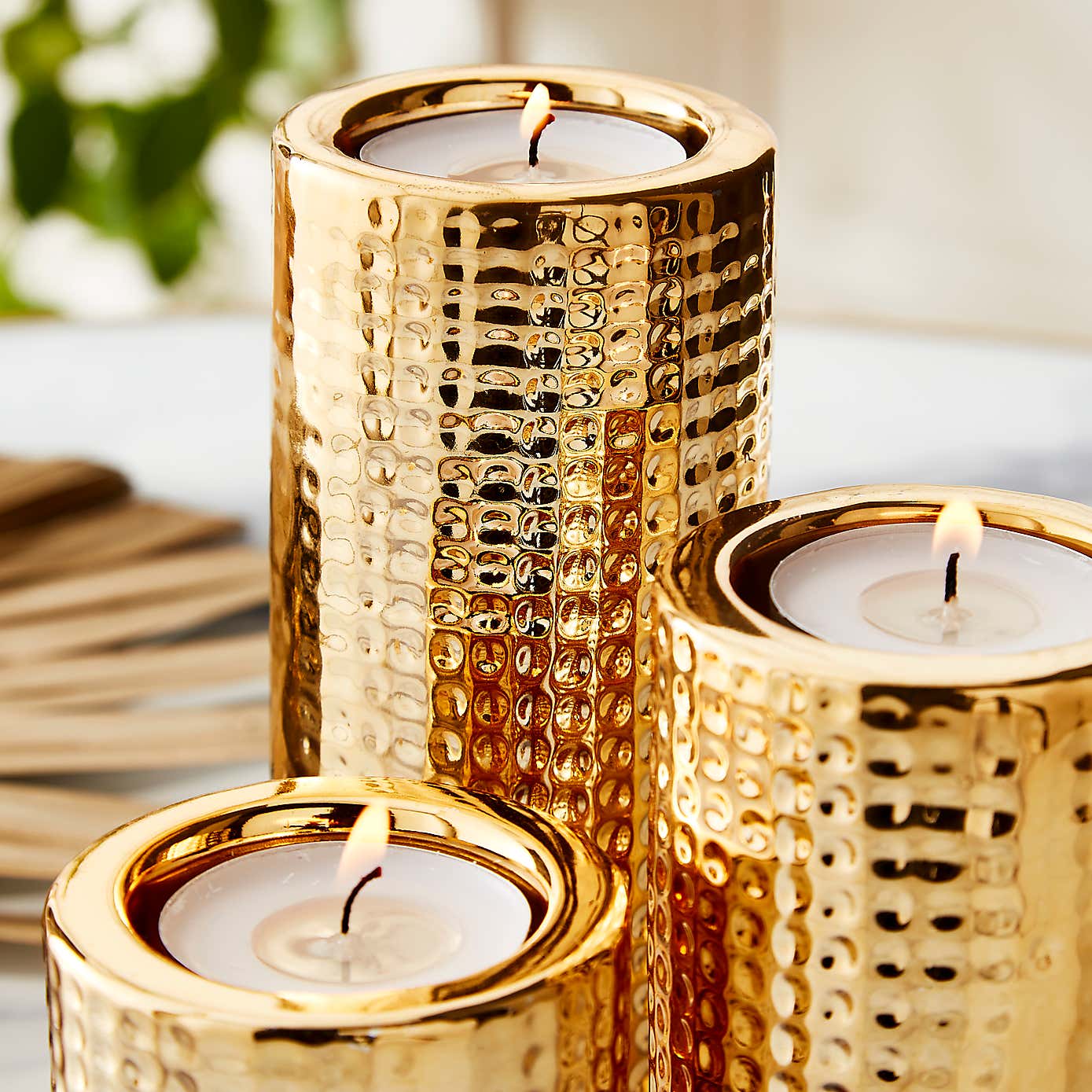 Dimpled Tealight Holders