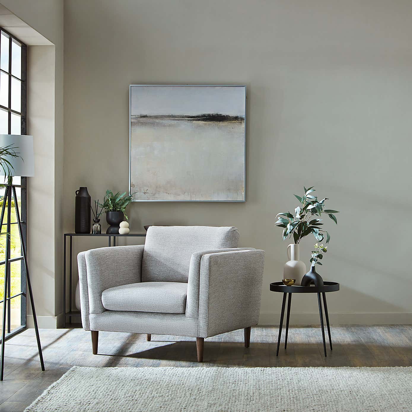 Anton Tonal Weave Snuggle Chair