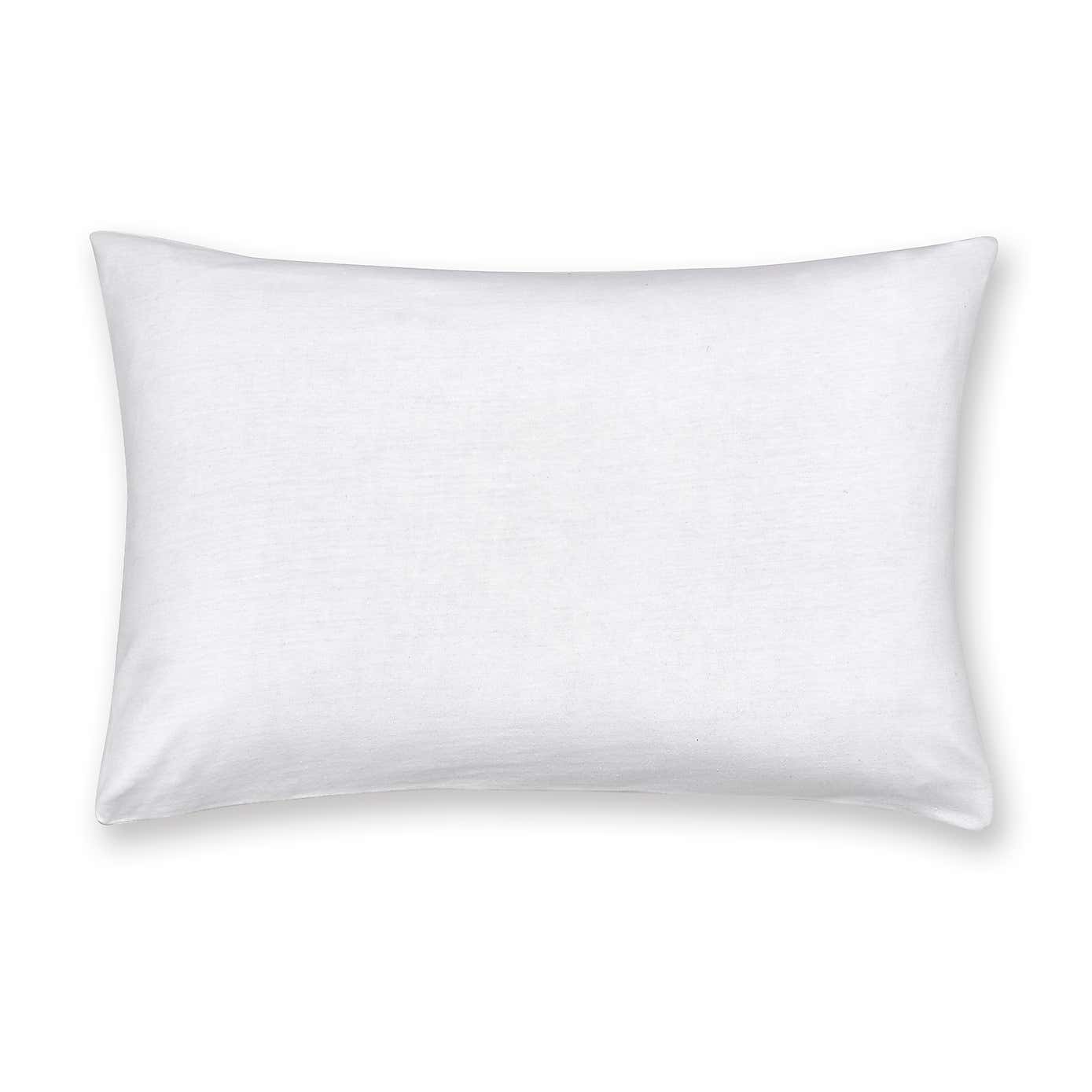 Jersey White 100% Cotton Cot Bed / Toddler Pillowcase