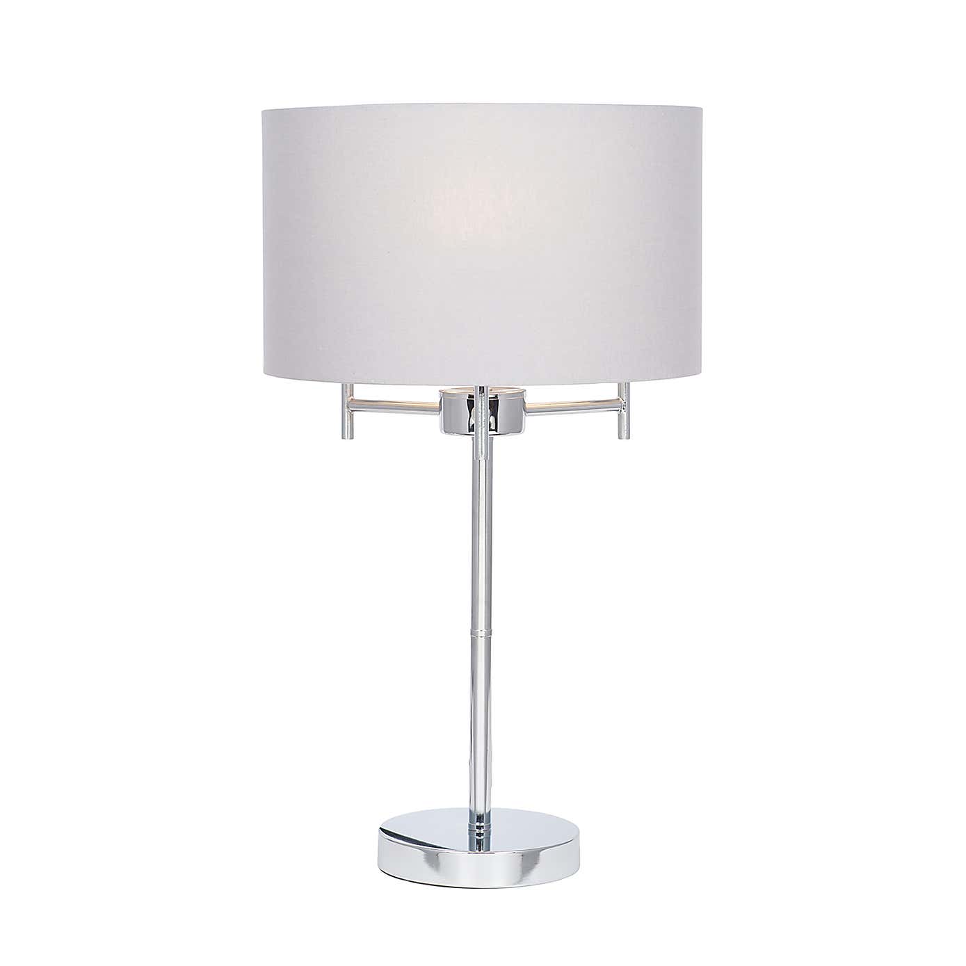 Plaza 3 Light Metal Table Lamp