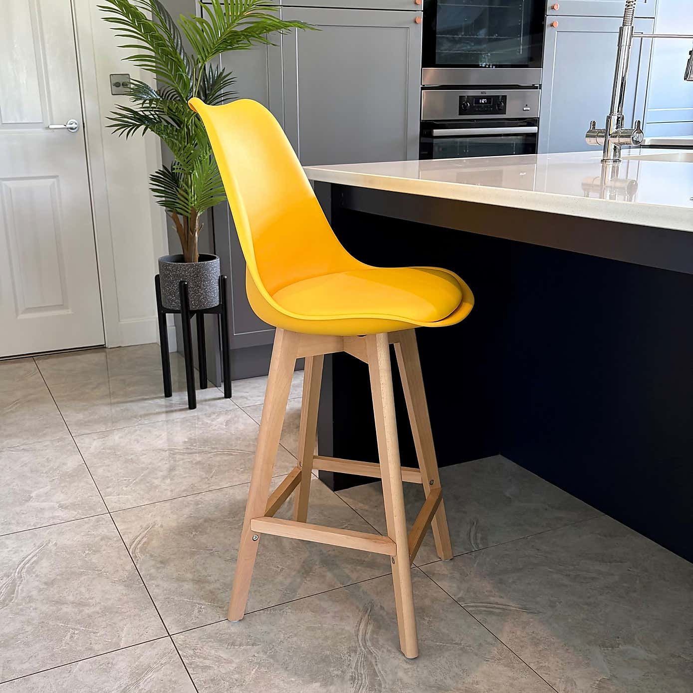 Fusion Living Soho Plastic Bar Stool