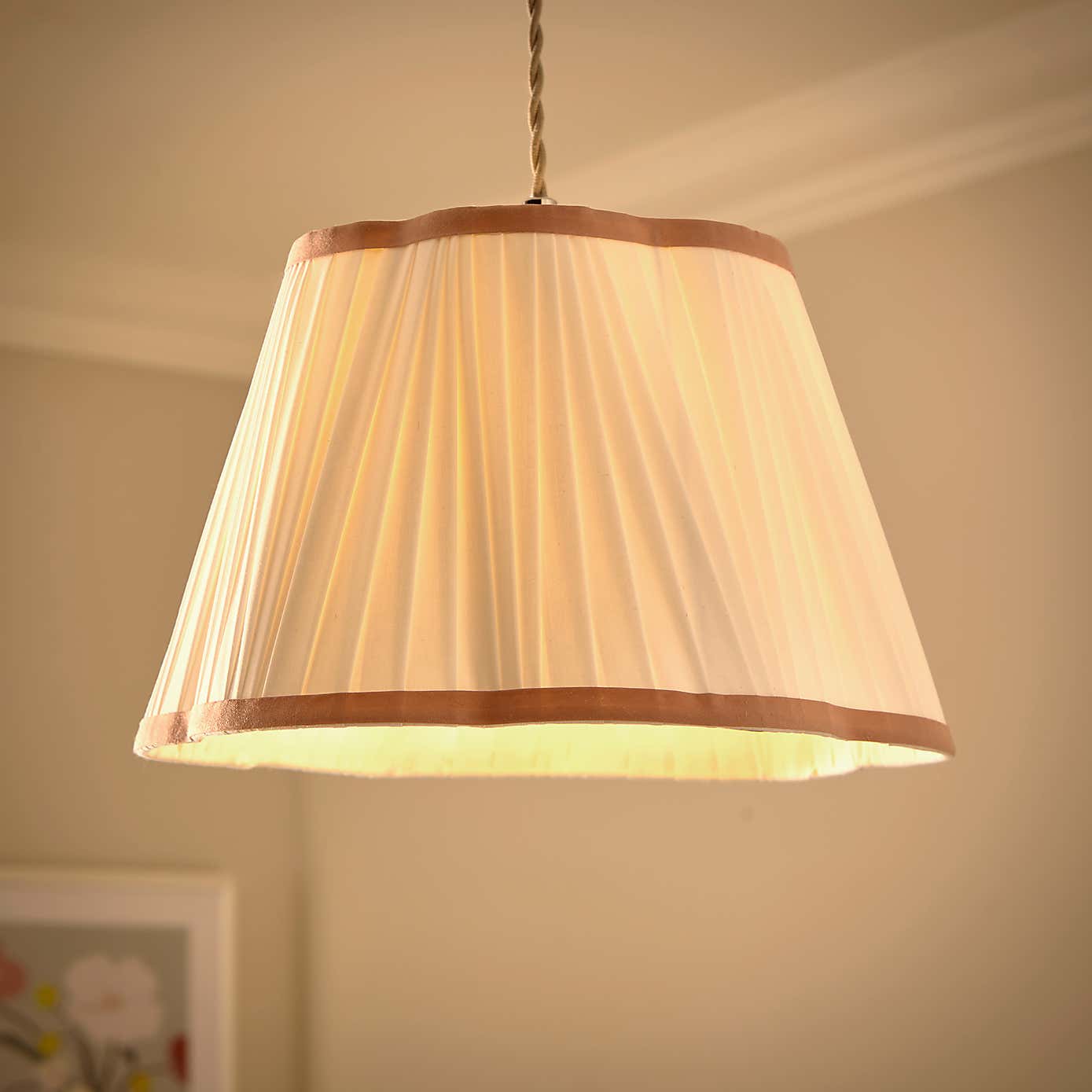 Charming Pleated Easy Fit Lamp Shade