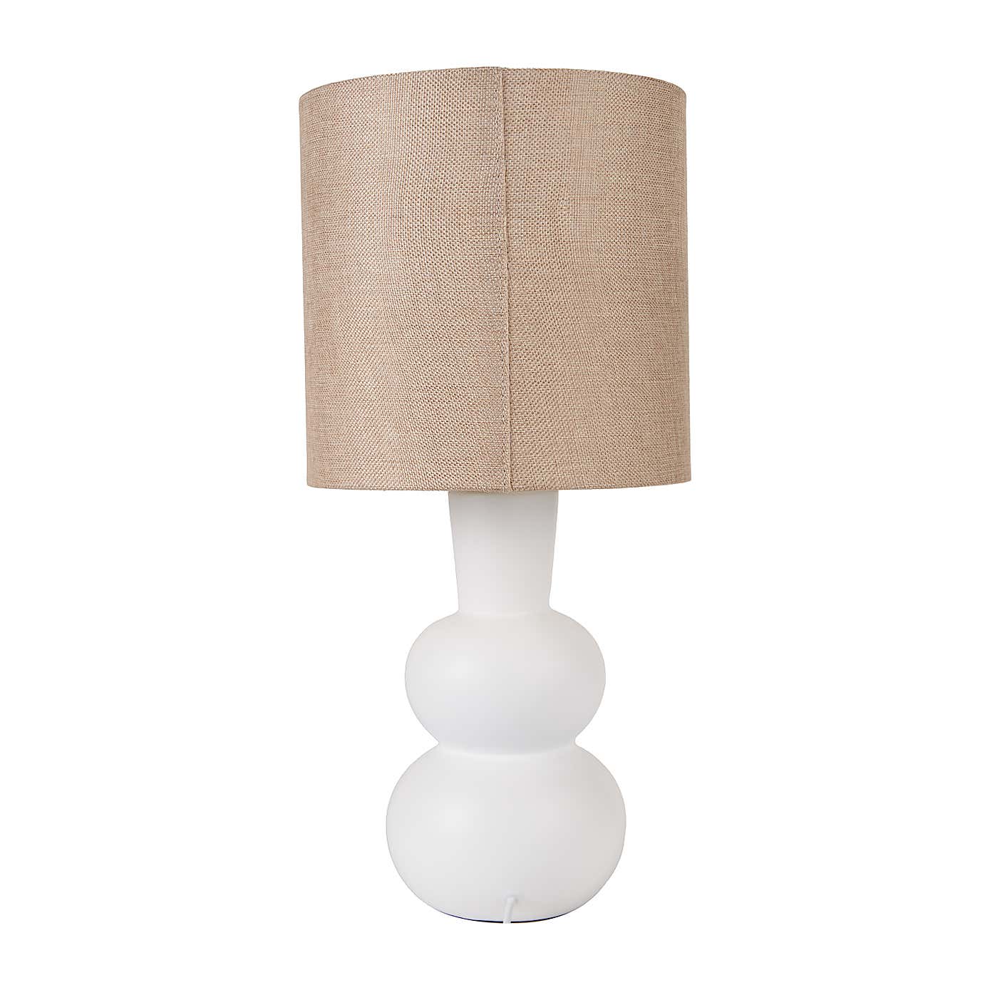 Aaliyah Curved Bottle Ceramic Table Lamp