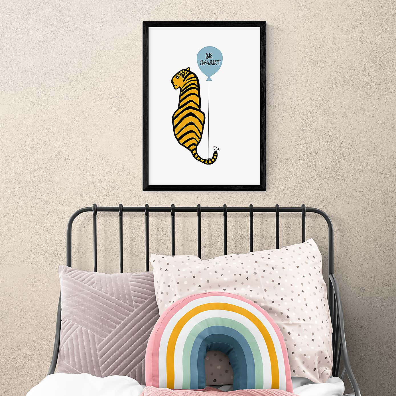 East End Prints Be Smart Tiger Print