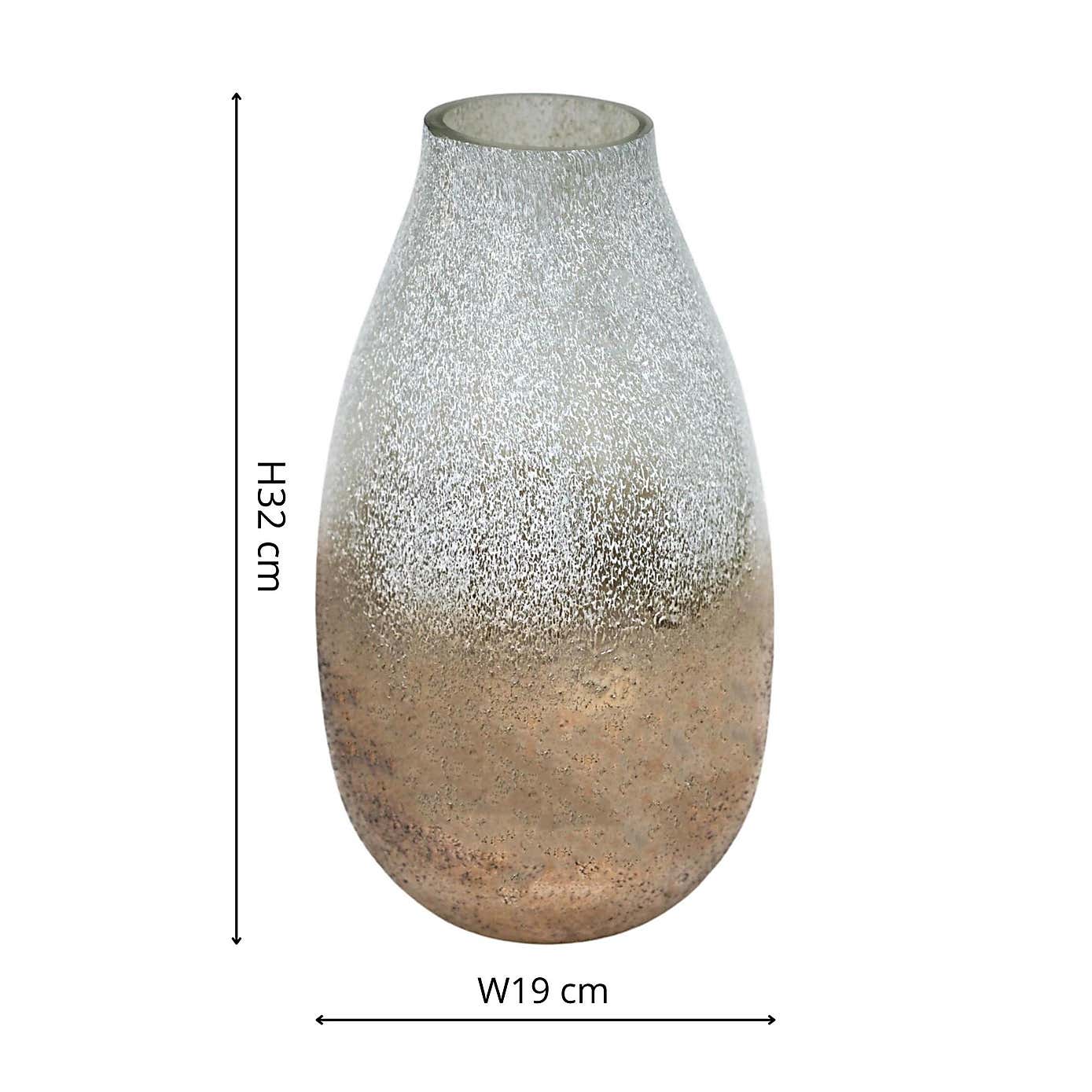 Verre Snowdrop Frosted Glass Vase