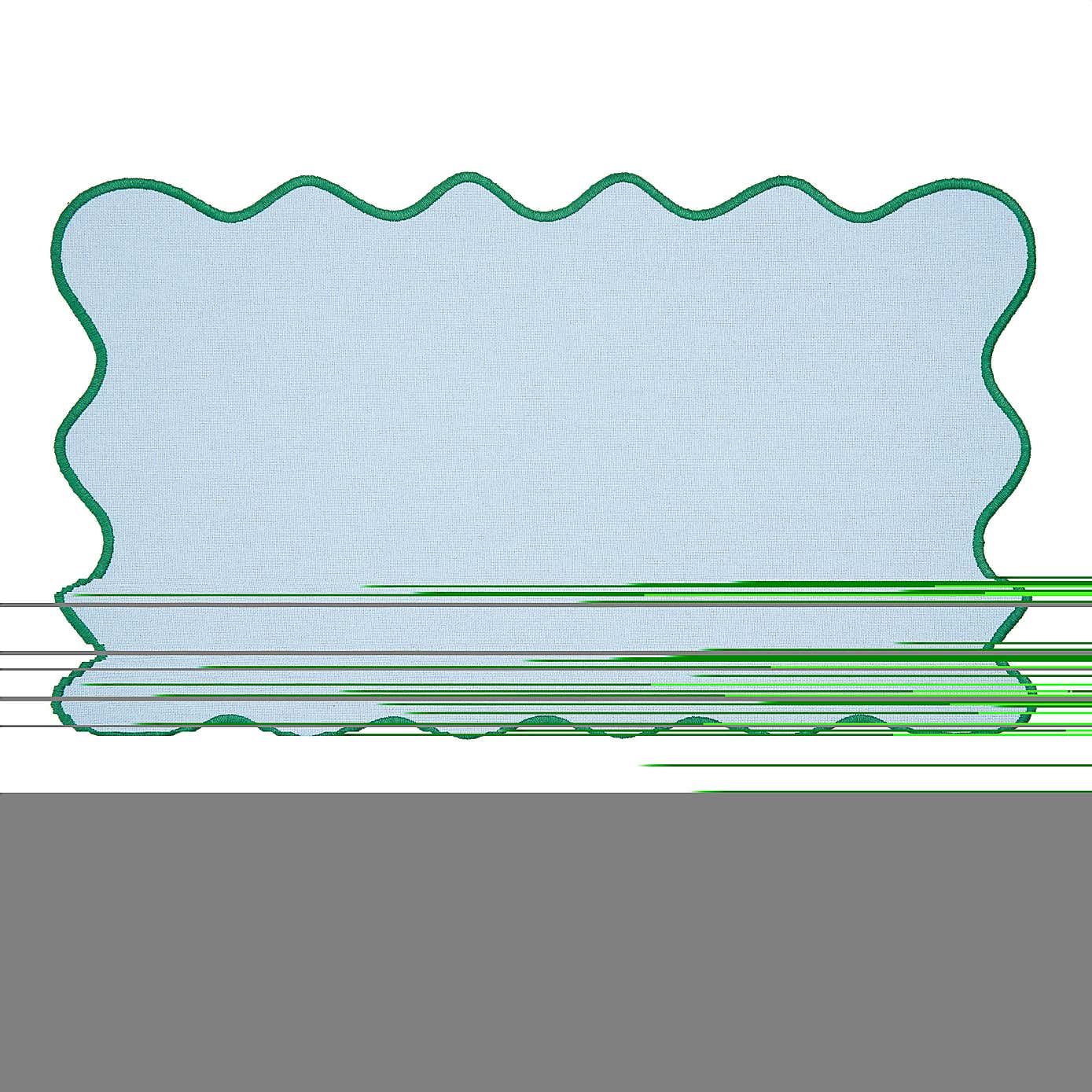 Set of 2 Pink Scalloped Edge Placemats