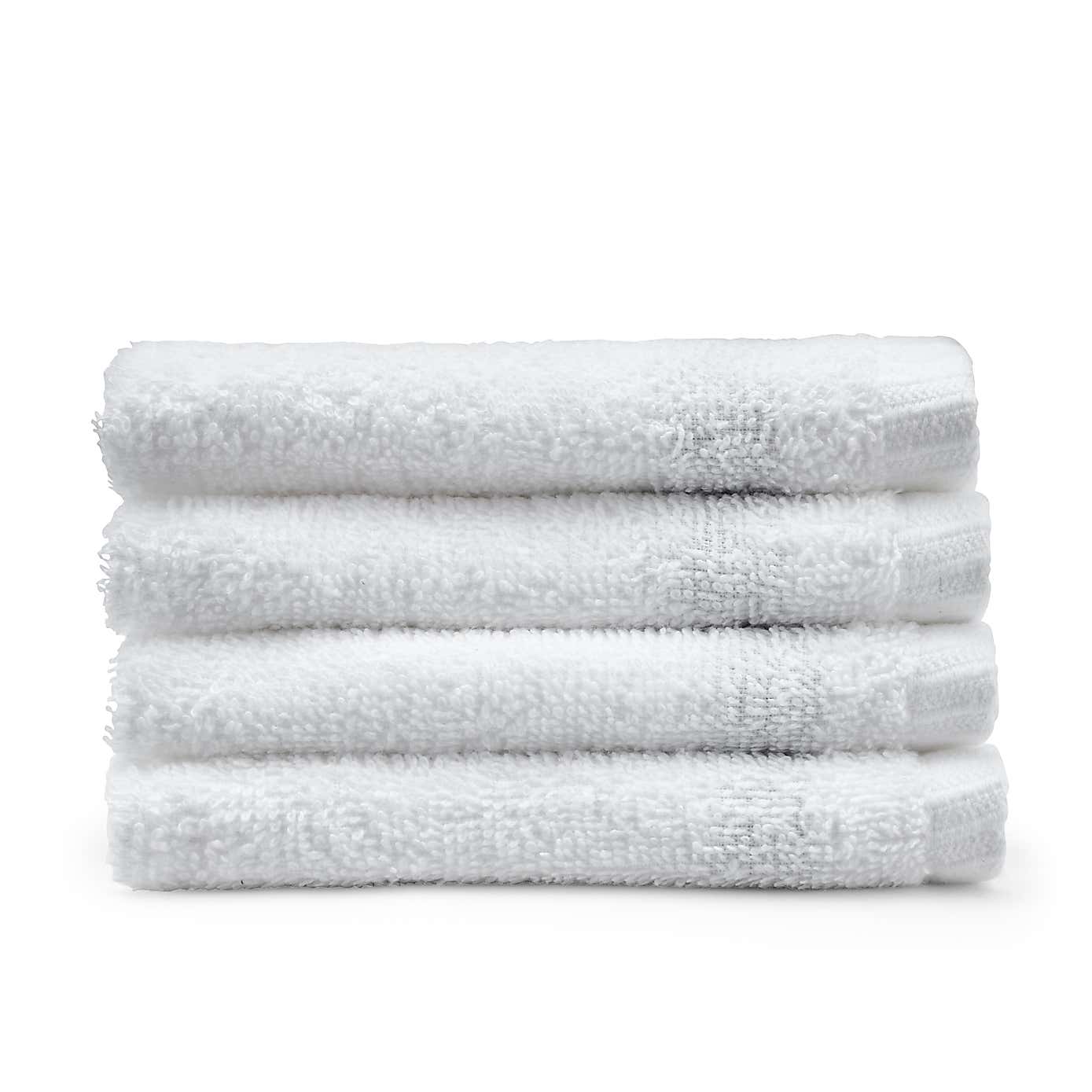 Set of 4 Catherine Lansfield Quick Dry Face Cloths