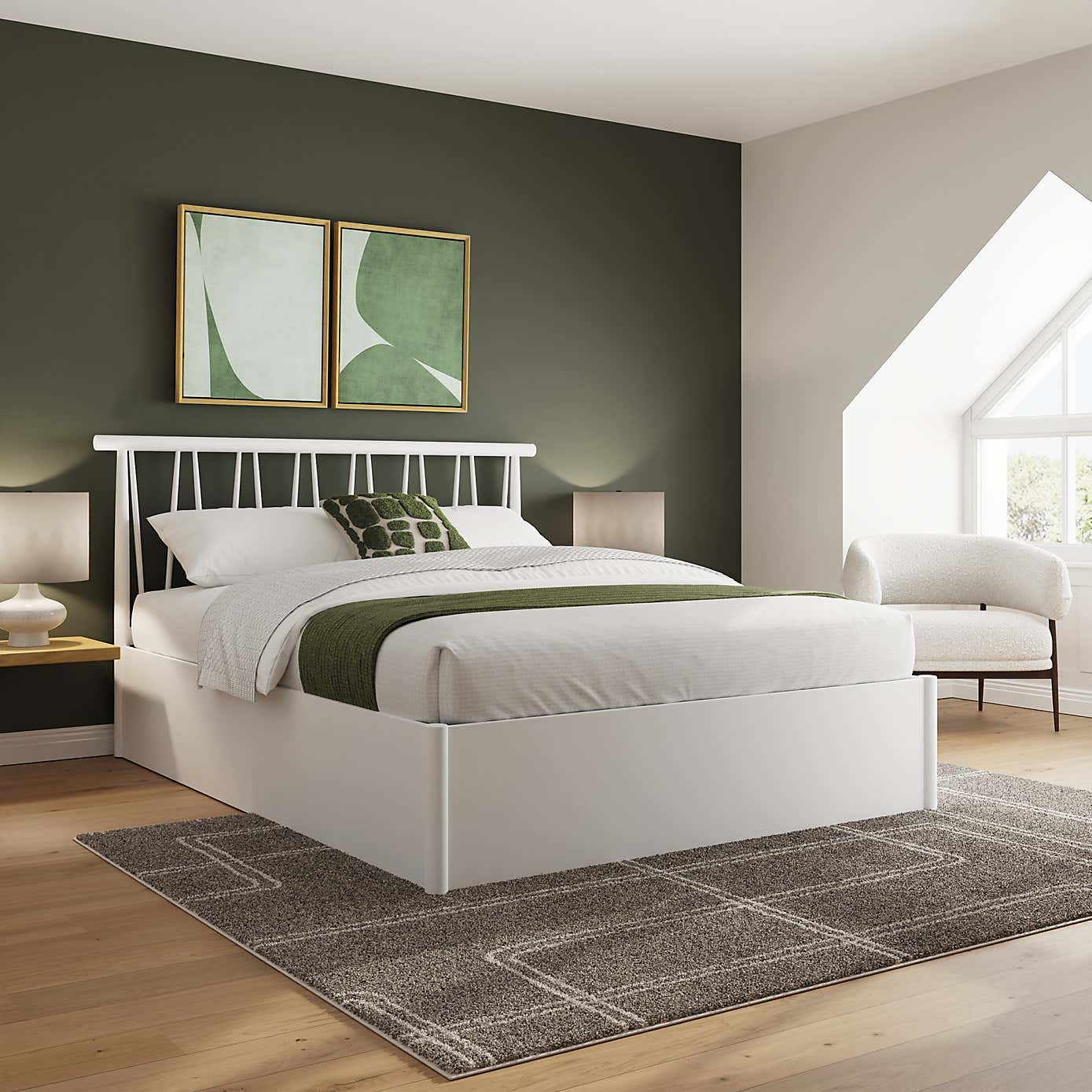 Fusum Spindle Ottoman Bed