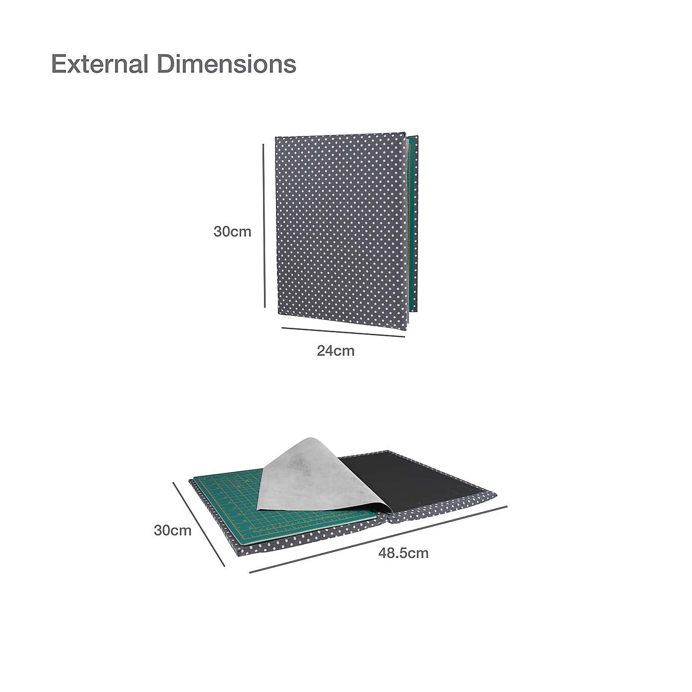 Quilters Multi Mat 30 x 24cm Natural Spot