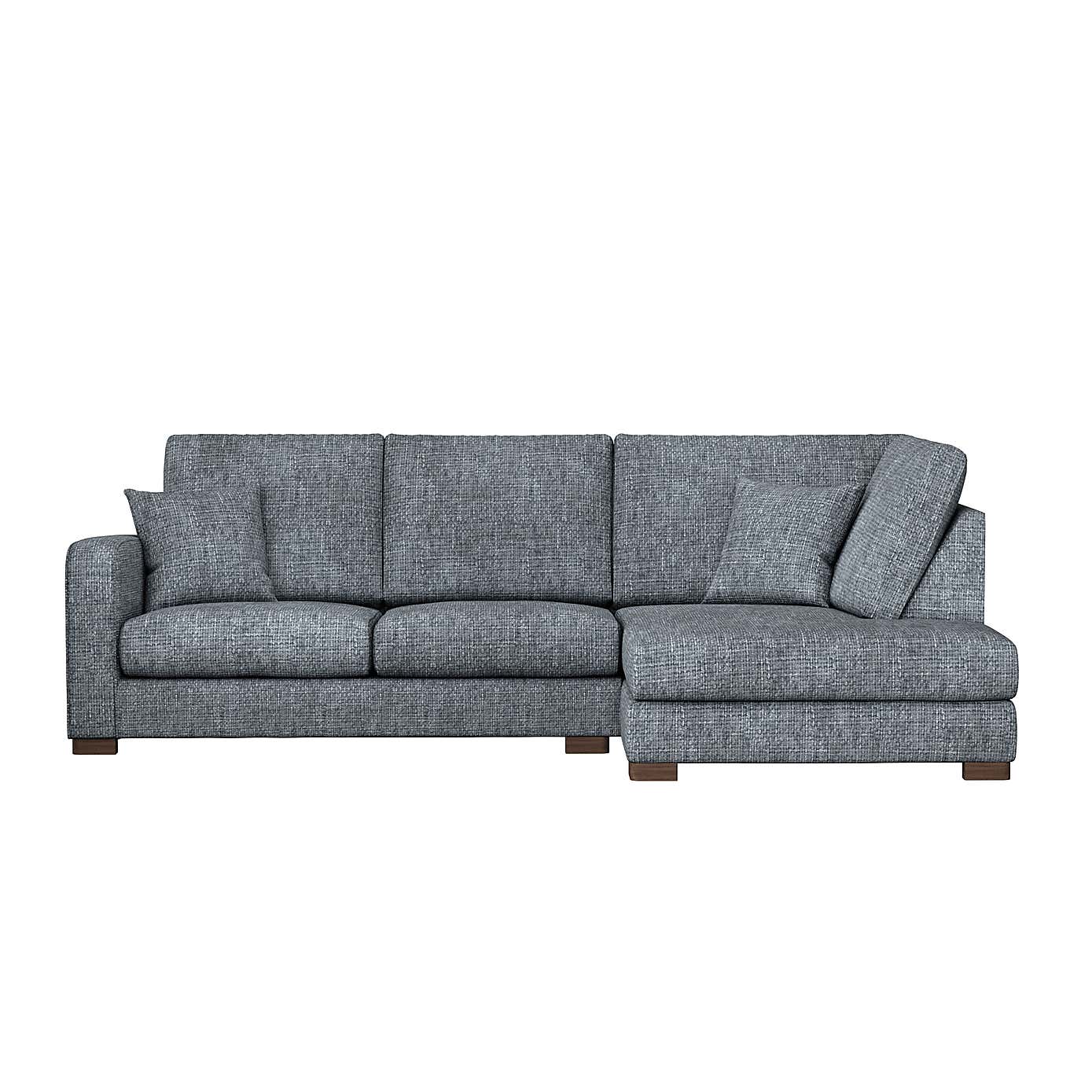 Carson Chunky Chenille Right Hand Corner Sofa