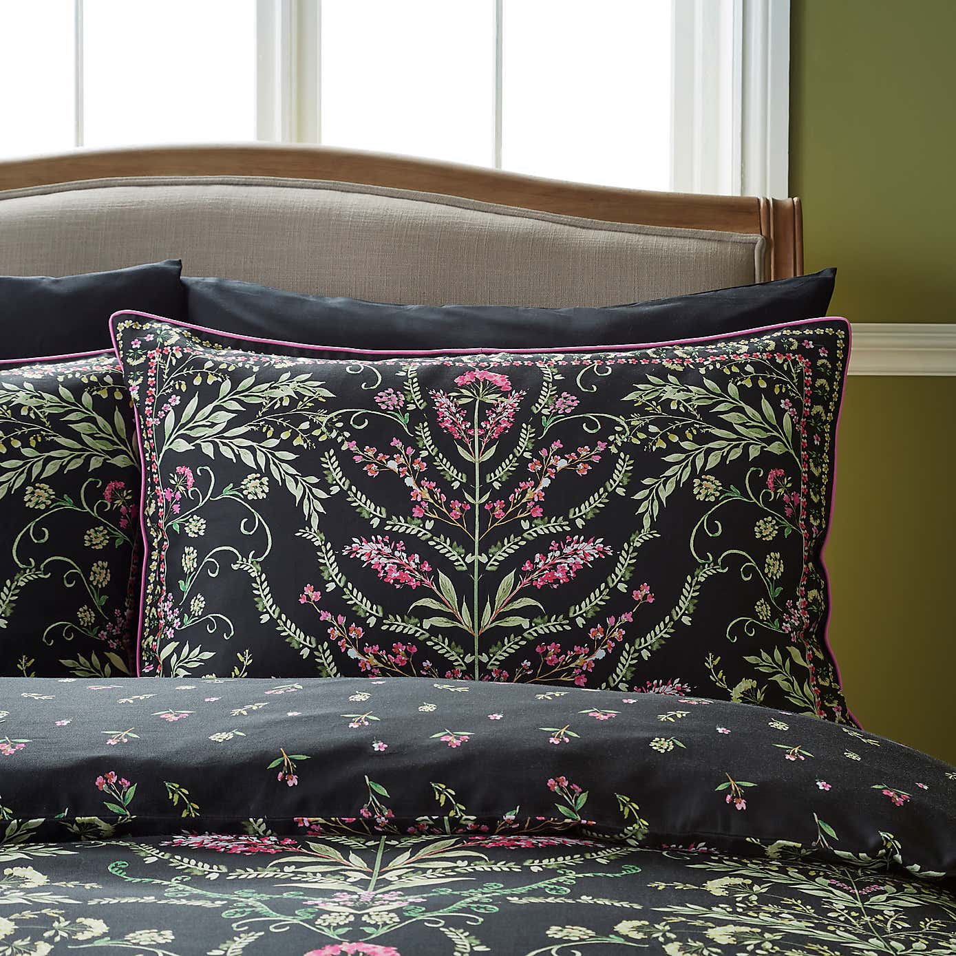 Dorma Botanical Panel Duvet Cover & Pillowcase Set