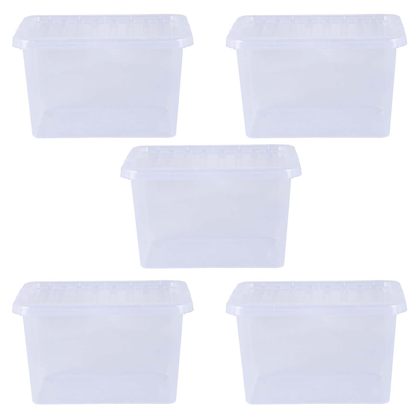 Wham Crystal Set of 5 Storage Boxes & Lids