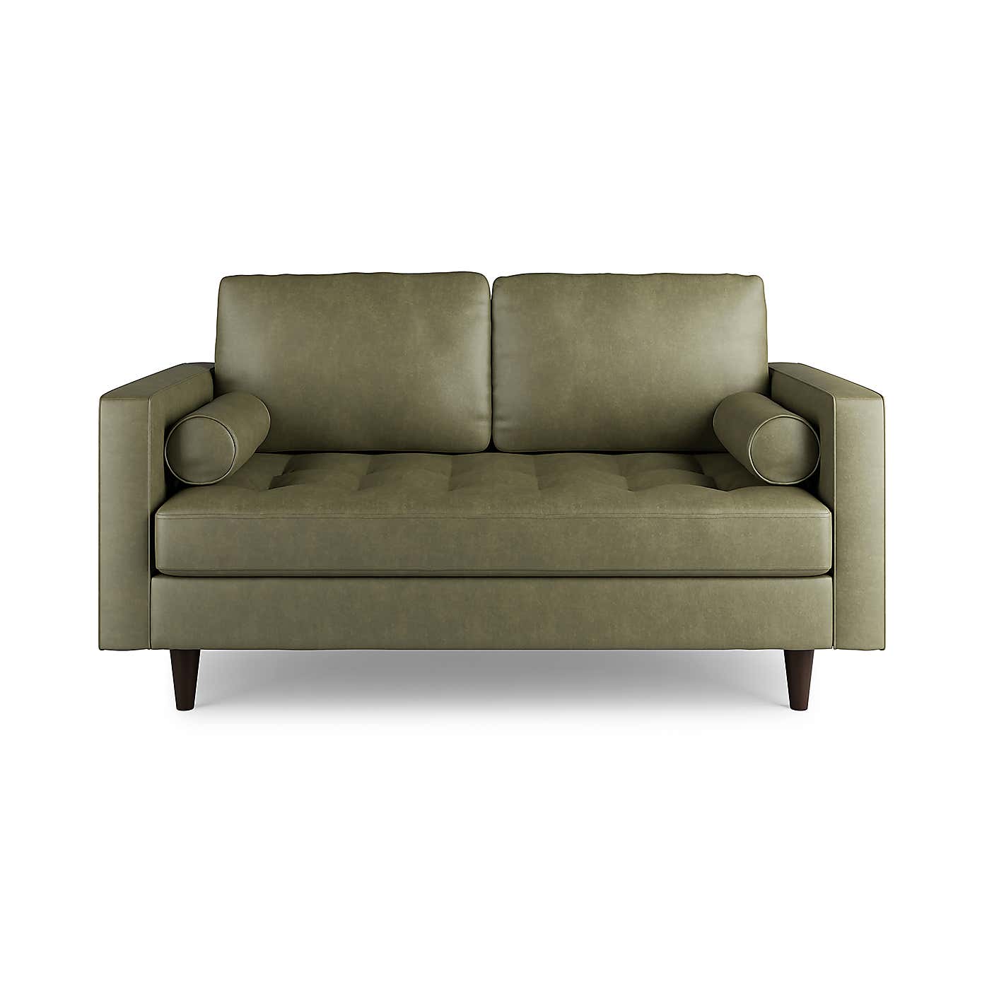 Zoe Distressed Faux Leather 2 Seater Sofa