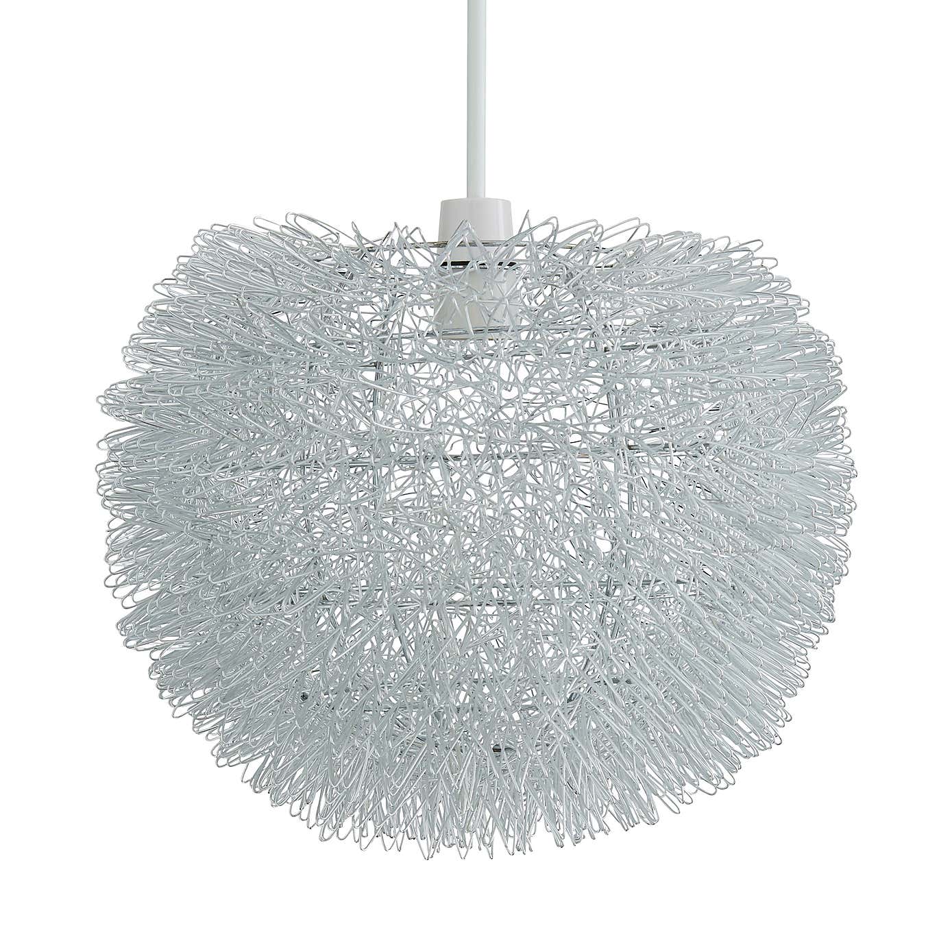 Urchin Ball Silver Easy Fit Pendant Shade