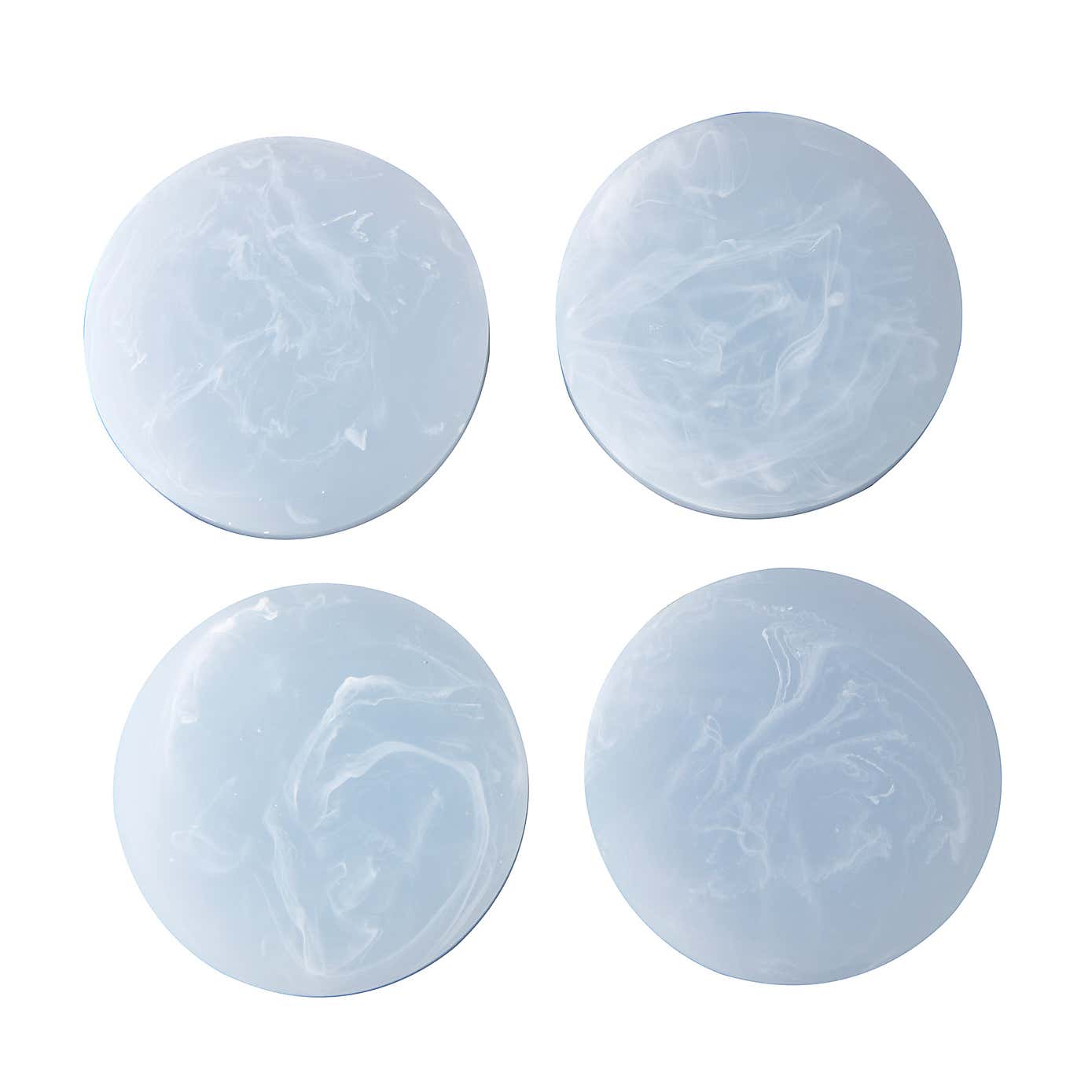 Resin Marble Coasters 4pk