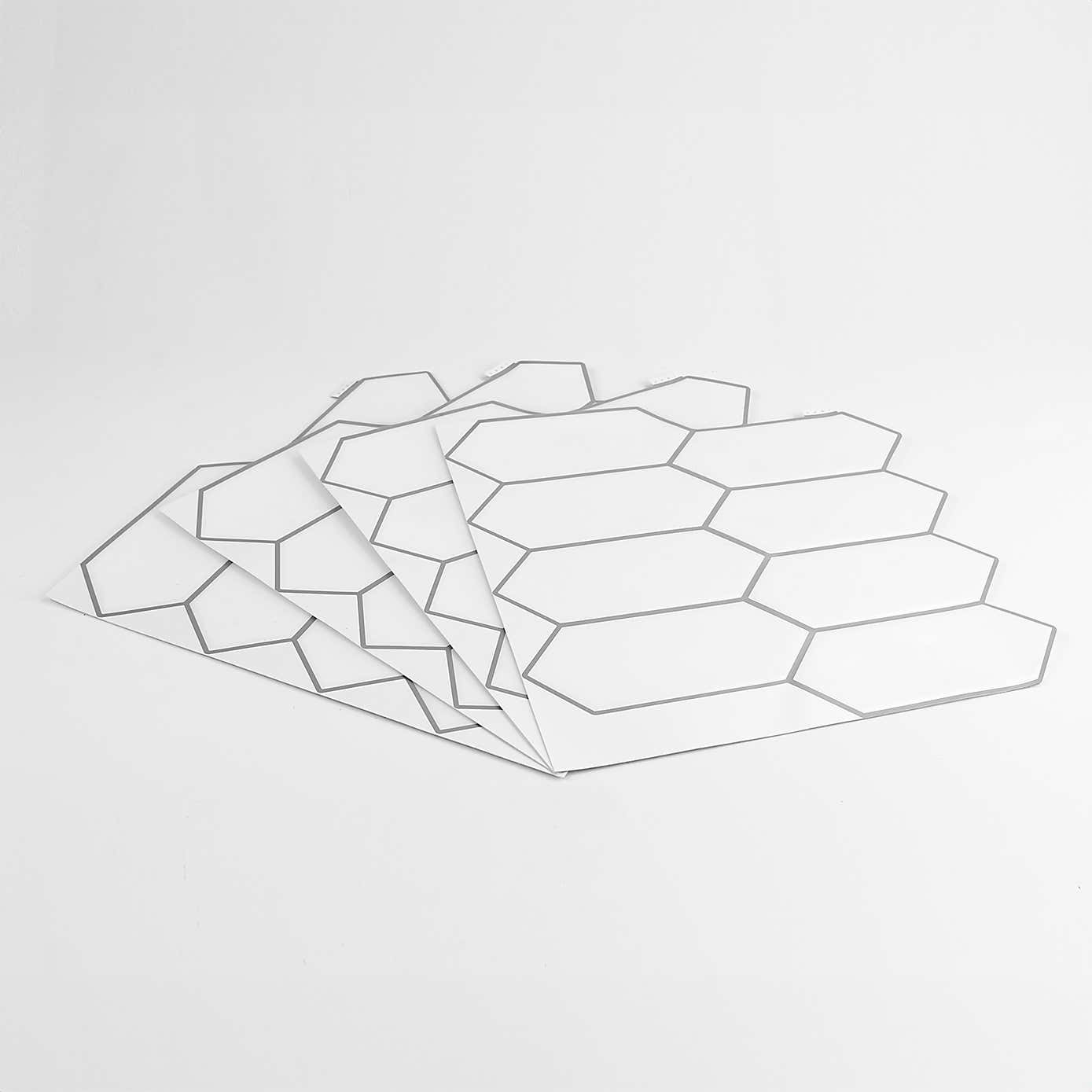 InHome Self Adhesive Backsplash White Tiles