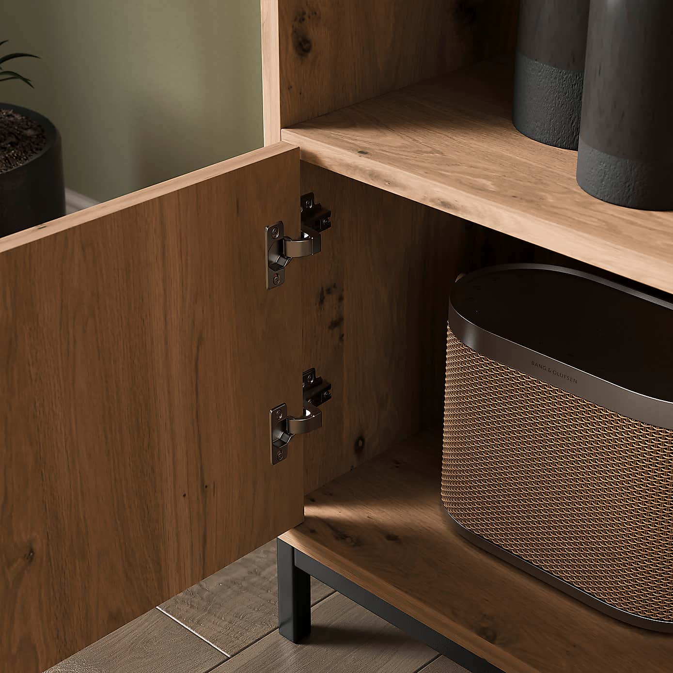 Reynolds Shelving Unit, Rustic Oak Effect  