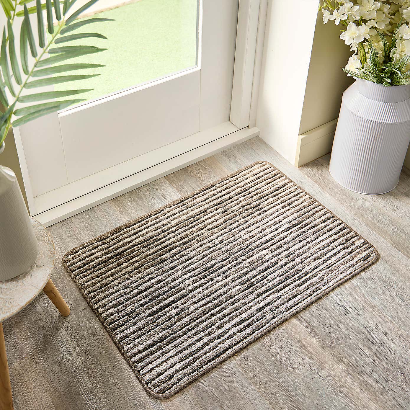 Marvel Boucle Broken Stripes Washable Doormat